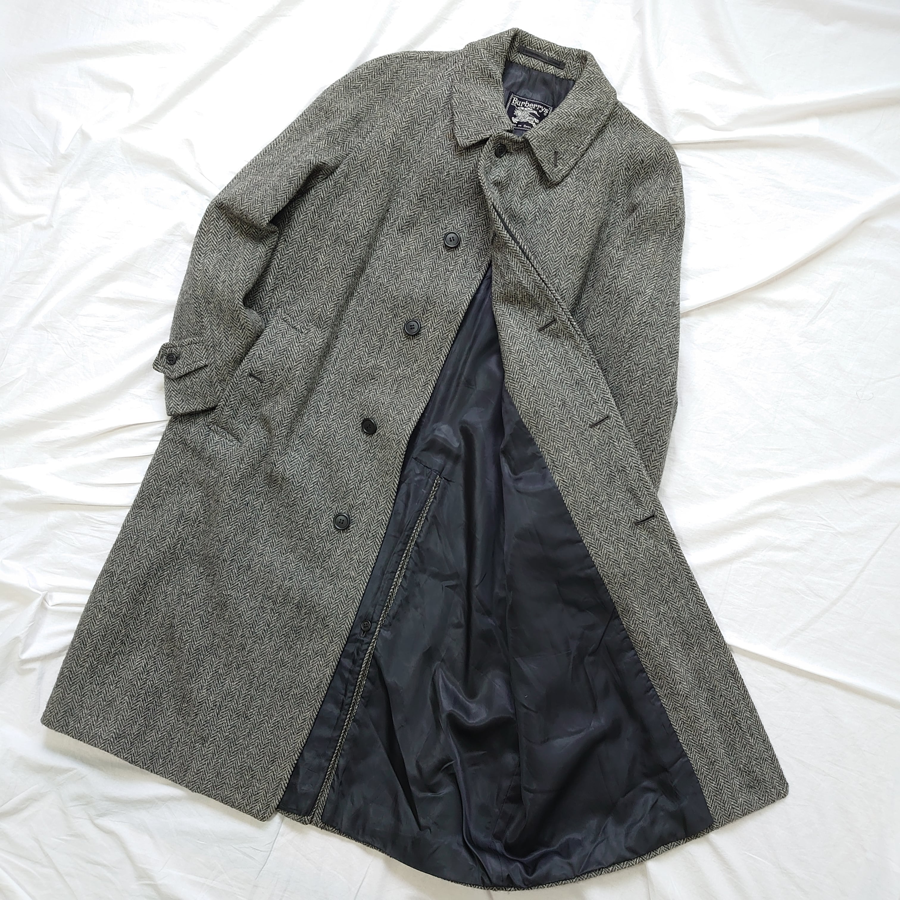 極上】Burberrys バーバリー ハリスツイードコート バルマカーンコート