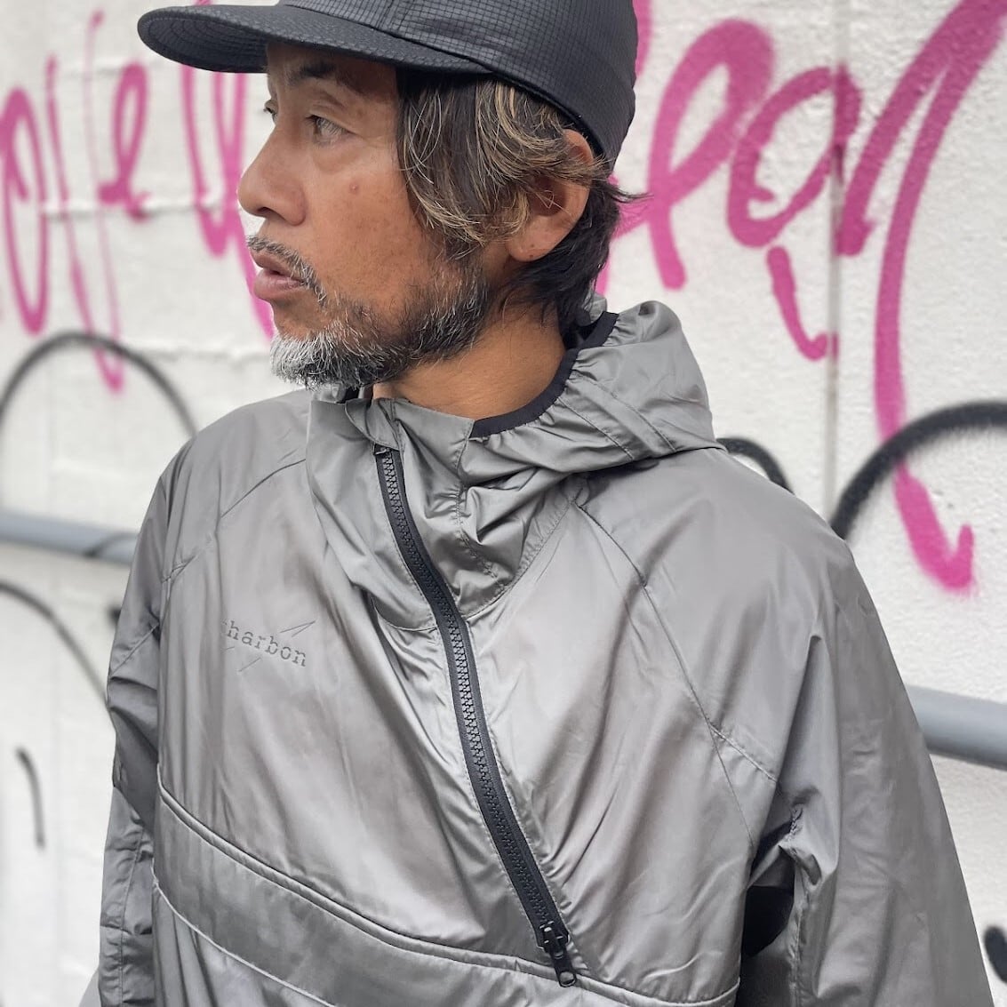 charbon / LIMONTA NYLON TAFFETA ANORAK PARKA Ver.1.5 | 道がまっすぐ