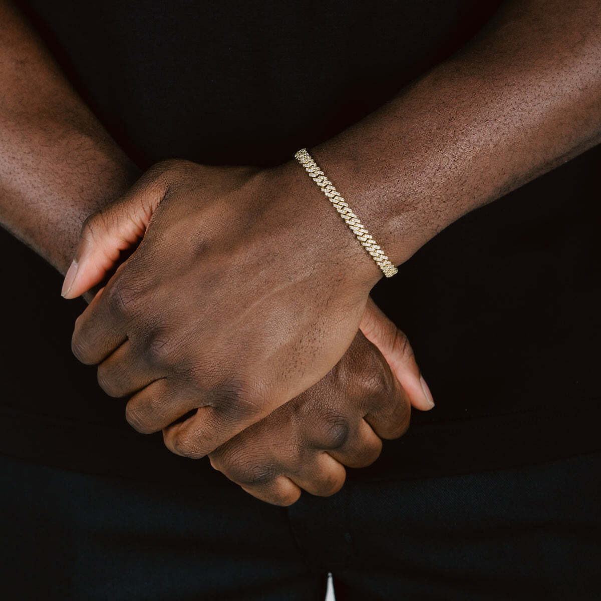 5mm Iced Out Prong Chain Bracelet | Glitter