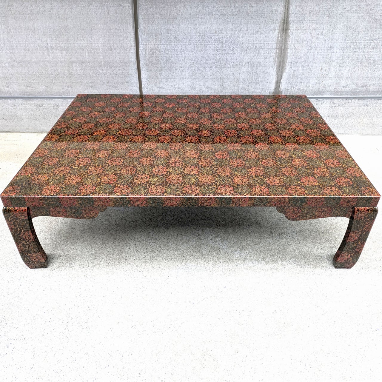 津軽塗（唐塗）バカ塗り・テーブル・座卓・No.230801-21・梱包サイズ