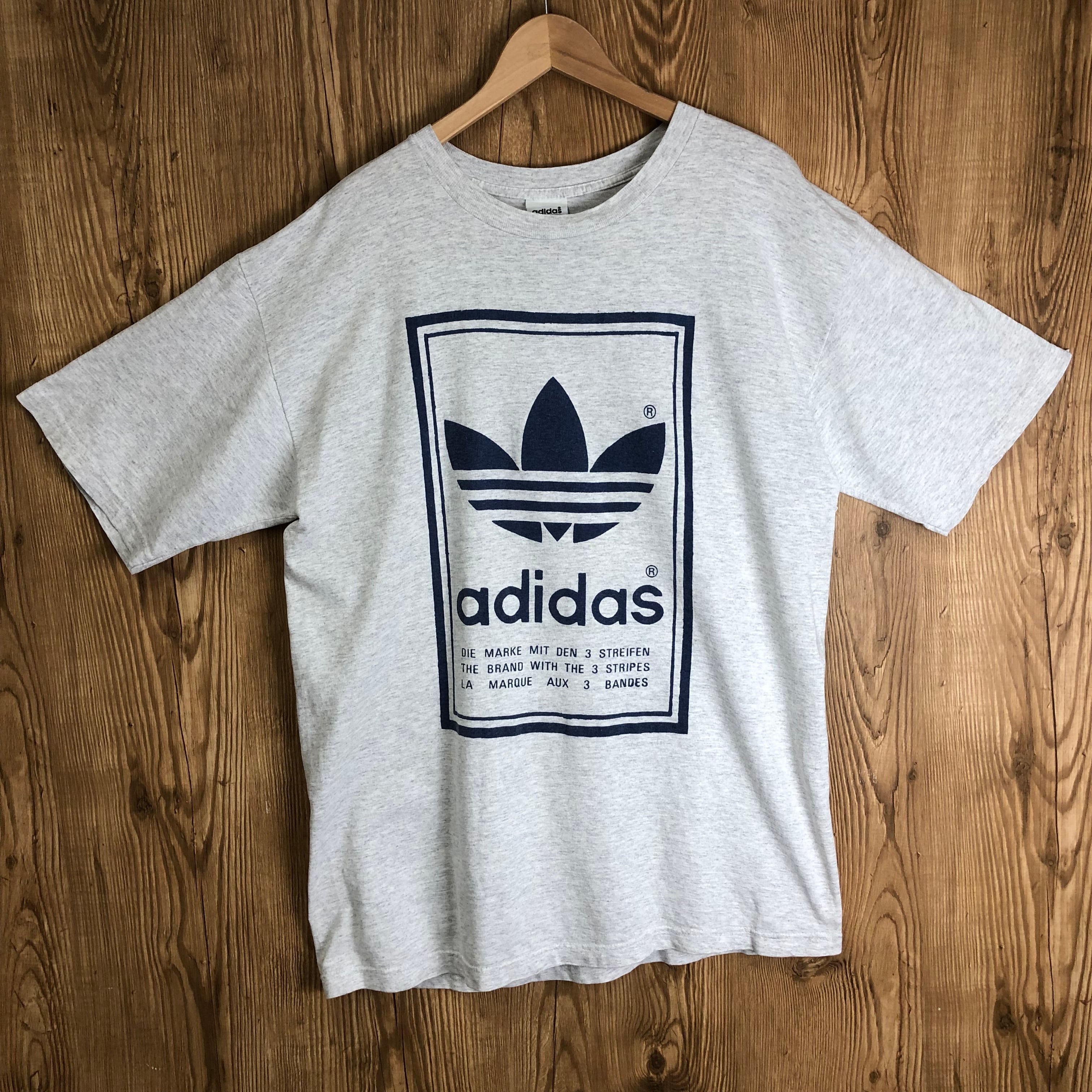 USA製 80s-90s VINTAGE ADIDAS 両面 プリント Tシャツ メンズ Mサイズ