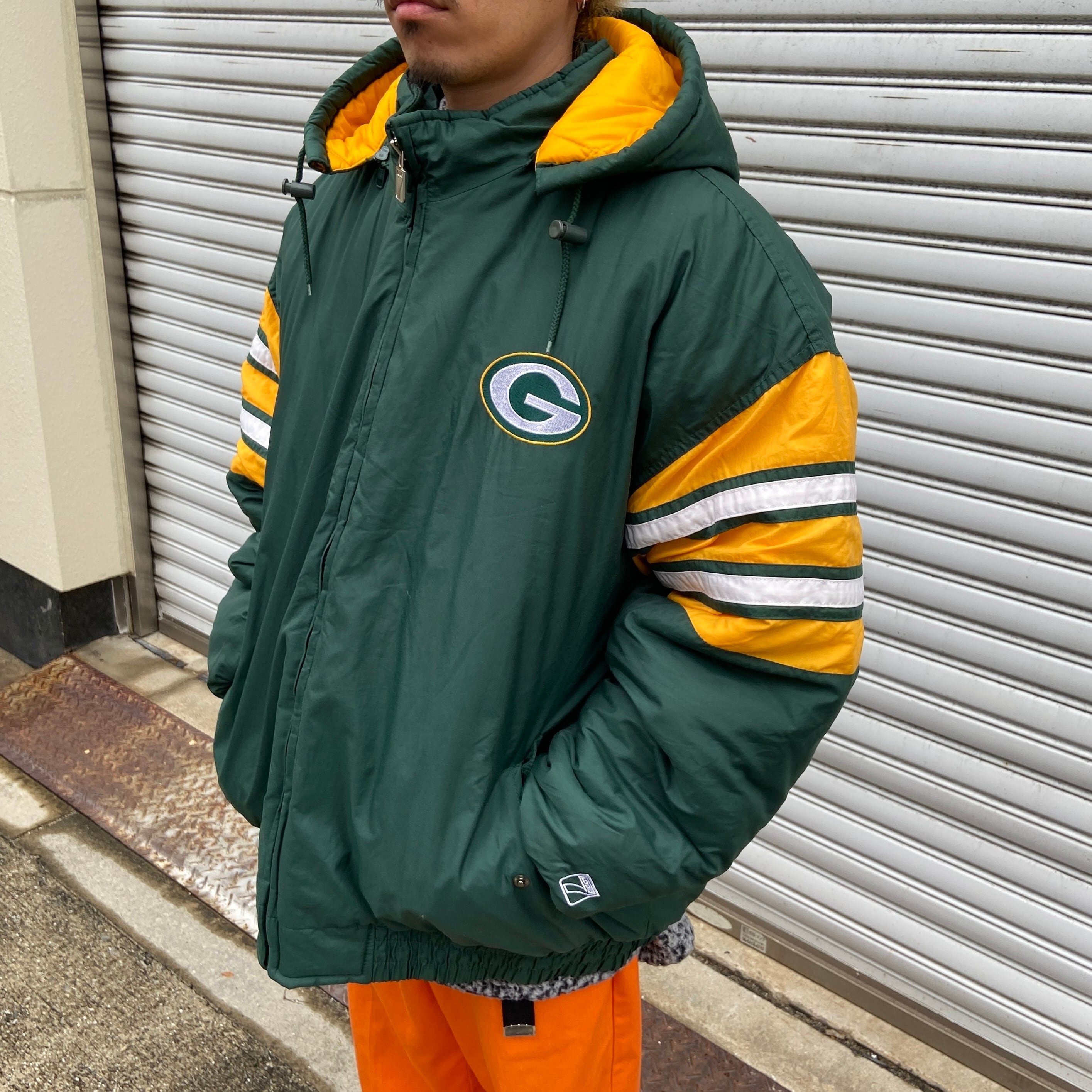 90s NFL グリーンベイパッカーズ 中綿キルティングチームブルゾン NFL