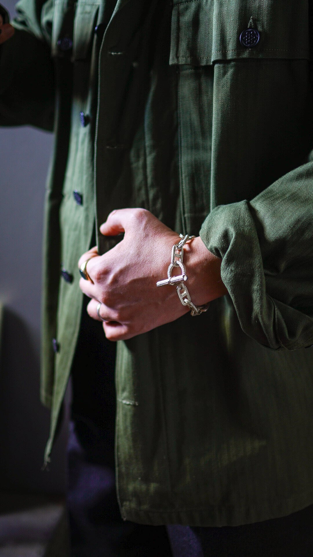 VINTAGE】TIFFANY&Co. ティファニー テクスチャード アンカーチェーン