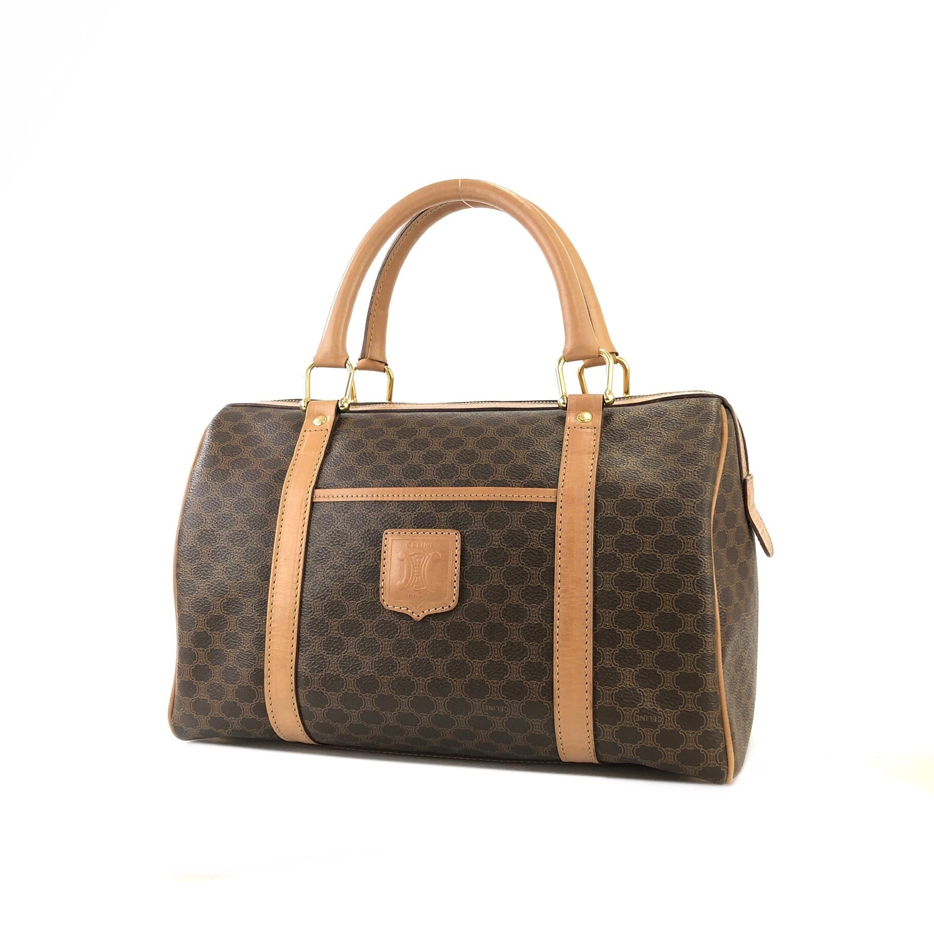 CELINE セリーヌ マカダム ブラゾン型押し フロントポケット ミニ