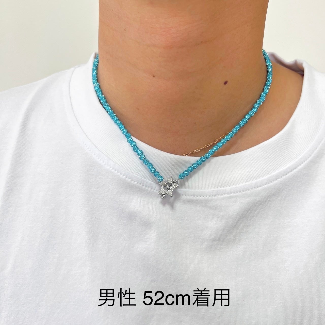 シアンブルー】X(エックス) Vシリーズ ネックレス | NUMBERX BRAND