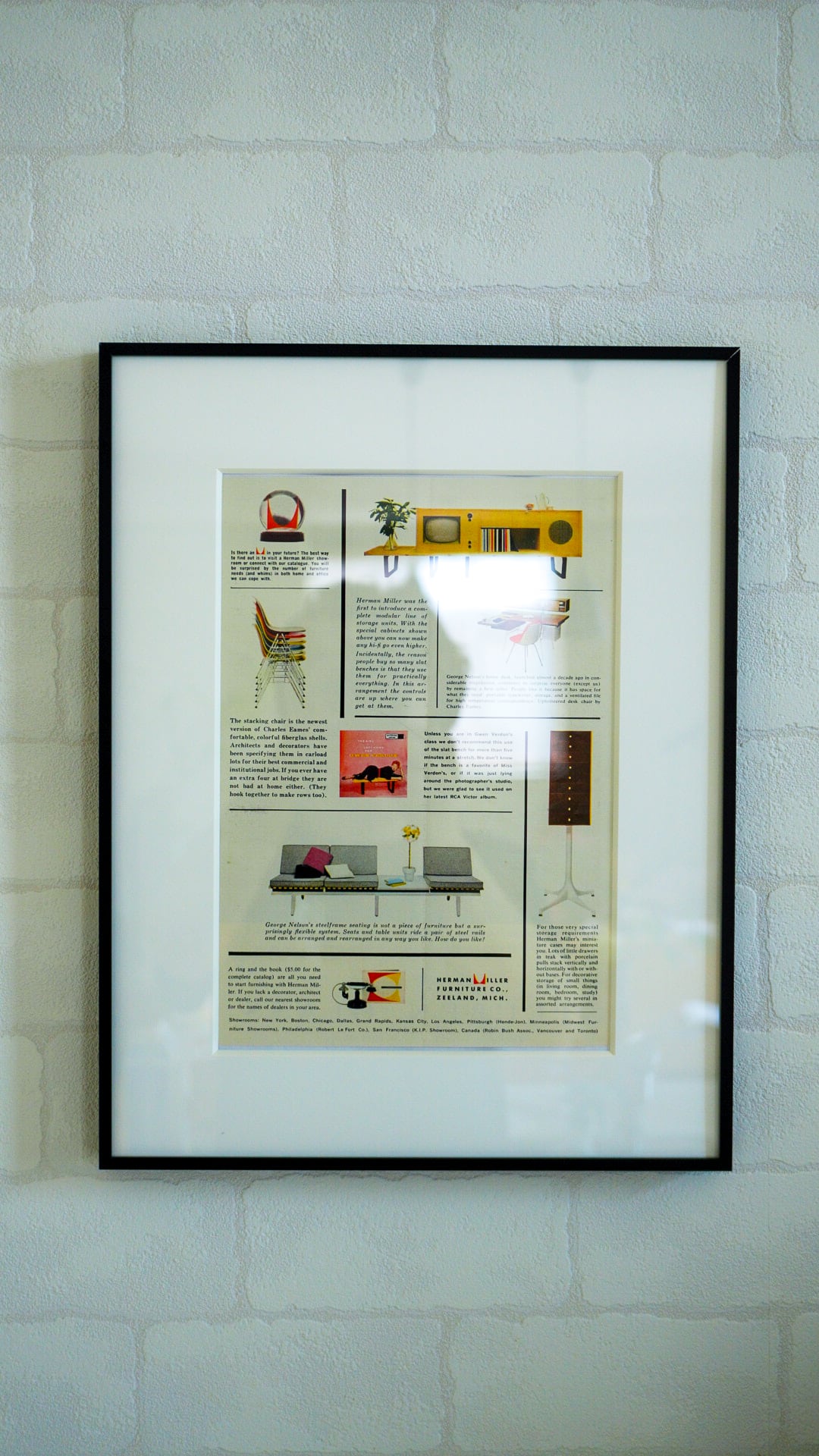 1956】HERMAN MILLER ハーマンミラー ファニチャー アドバタイジング