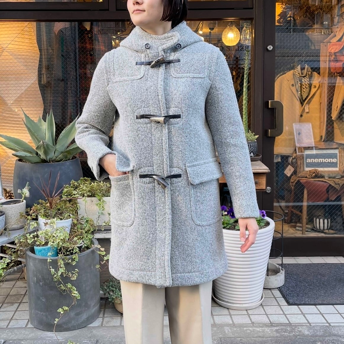 old england “ladies wool duffle coat” size 36 オールドイングランド