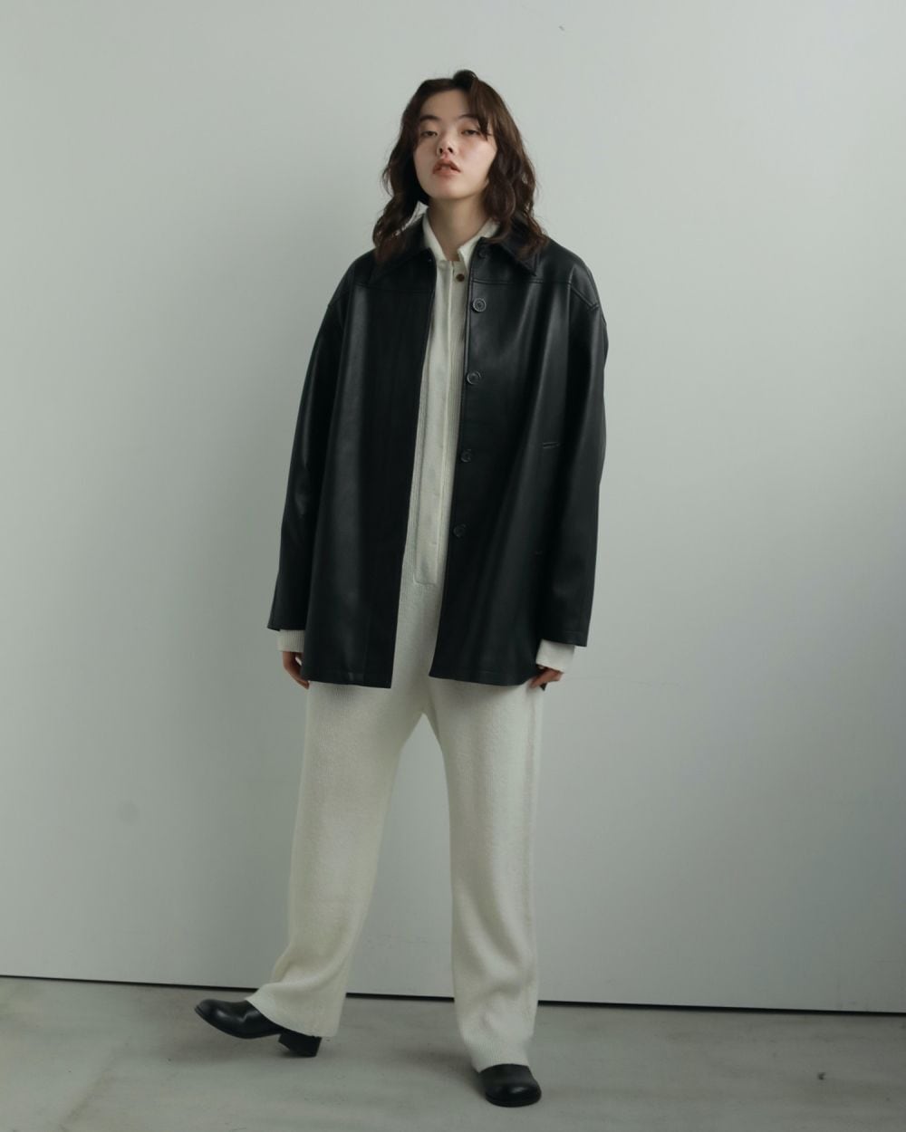 anuke 】Ecoleather Over Jacket | valance 福井｜レディース セレクト