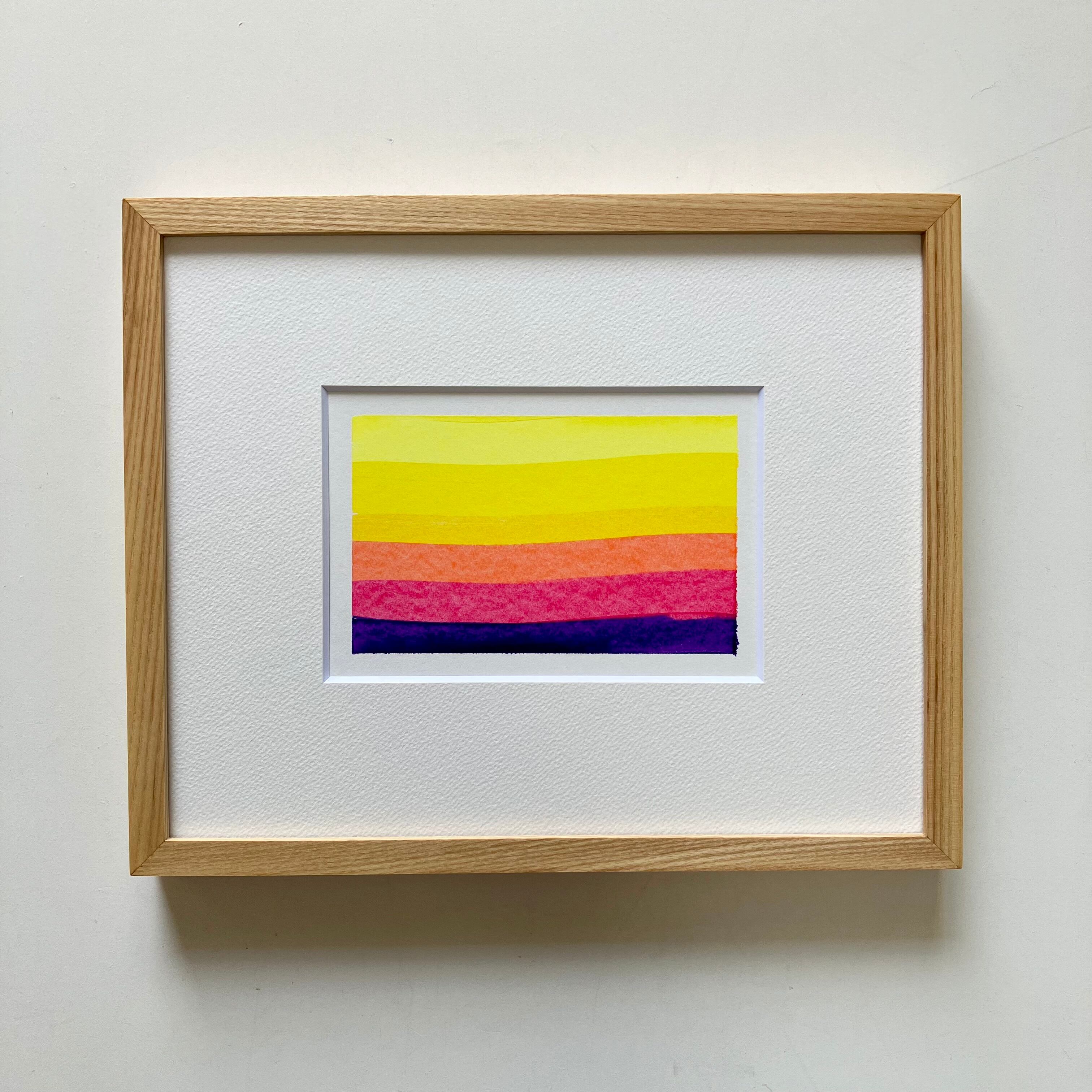 アクリル抽象画「six white marguerites」 | art unit mikka