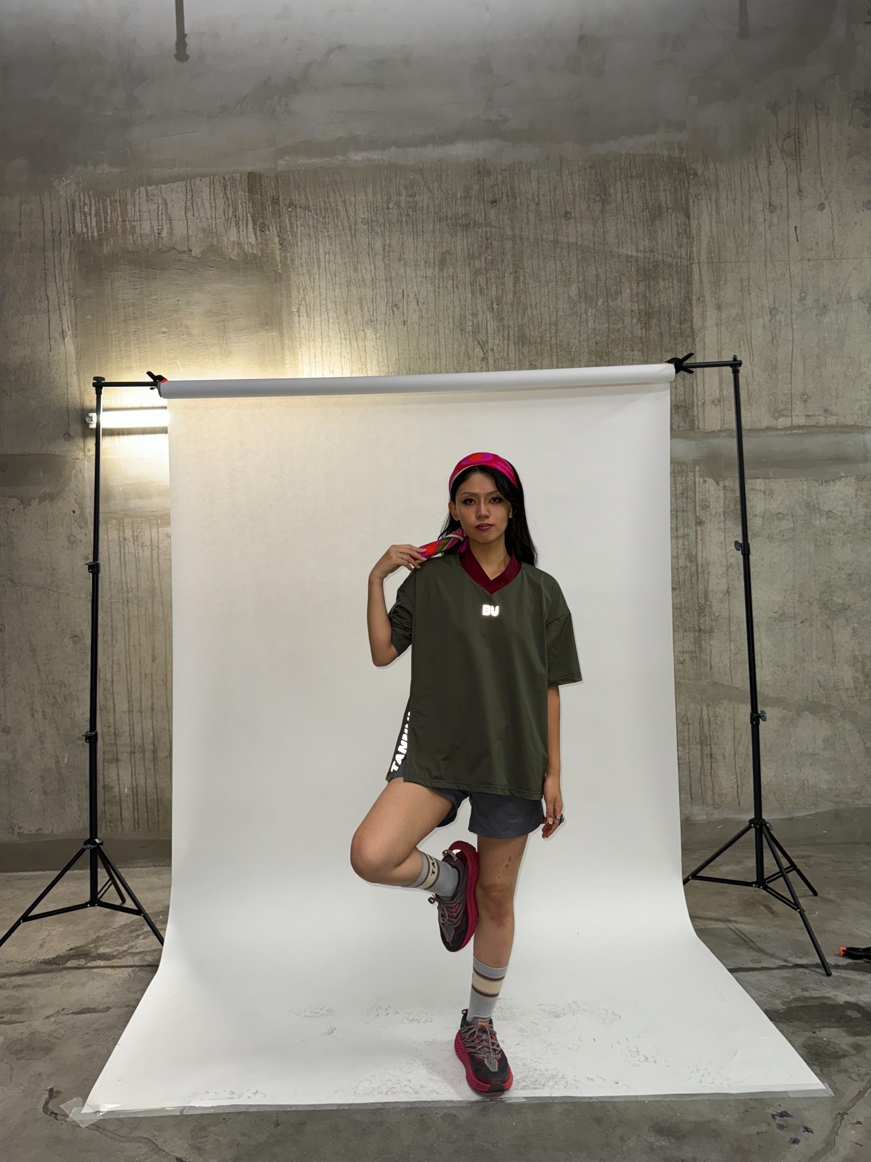 Night Running2 : Color Khaki | TANNUKI Running Wear Shop