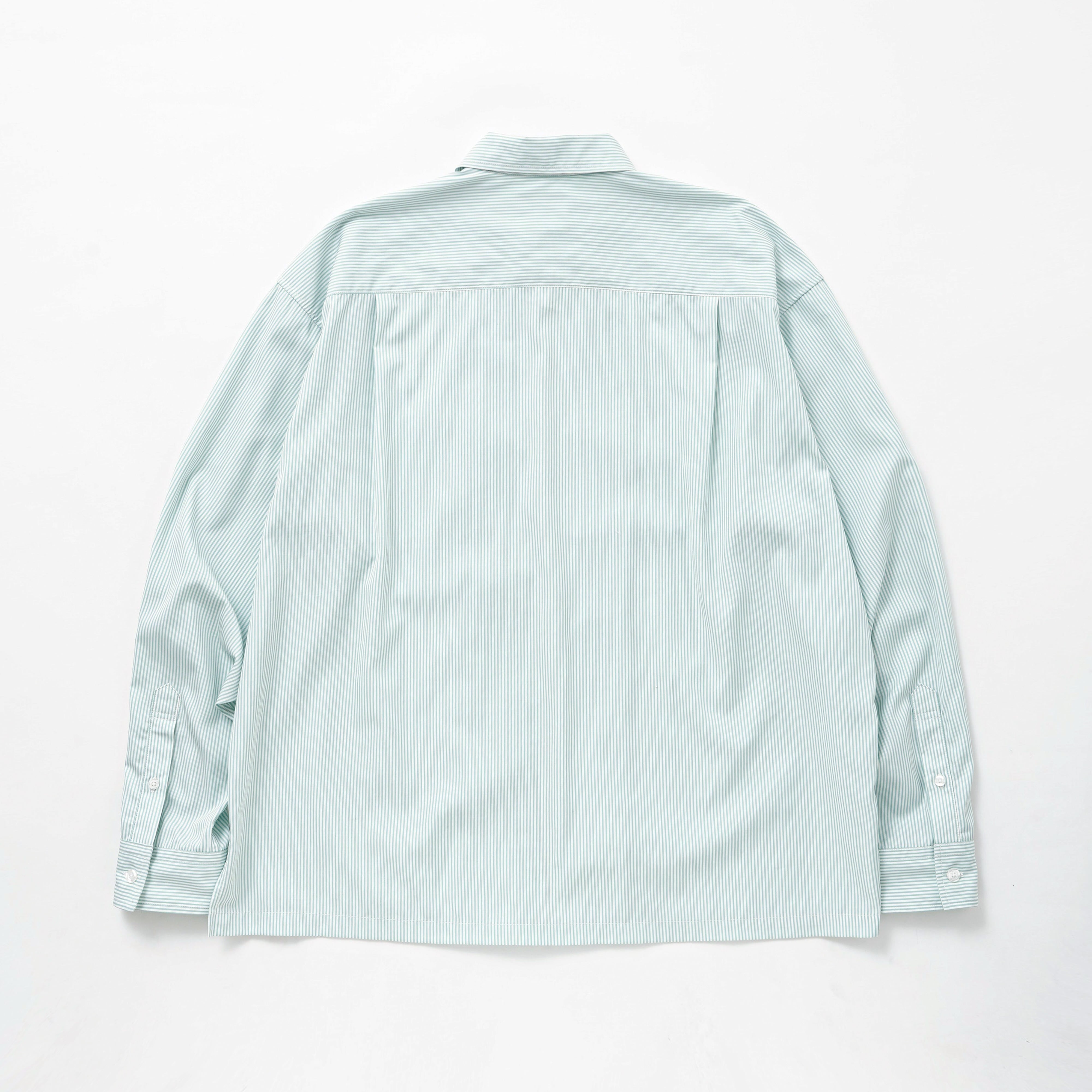 Zip up shirt（GREEN STRIPE） | TTTMSW