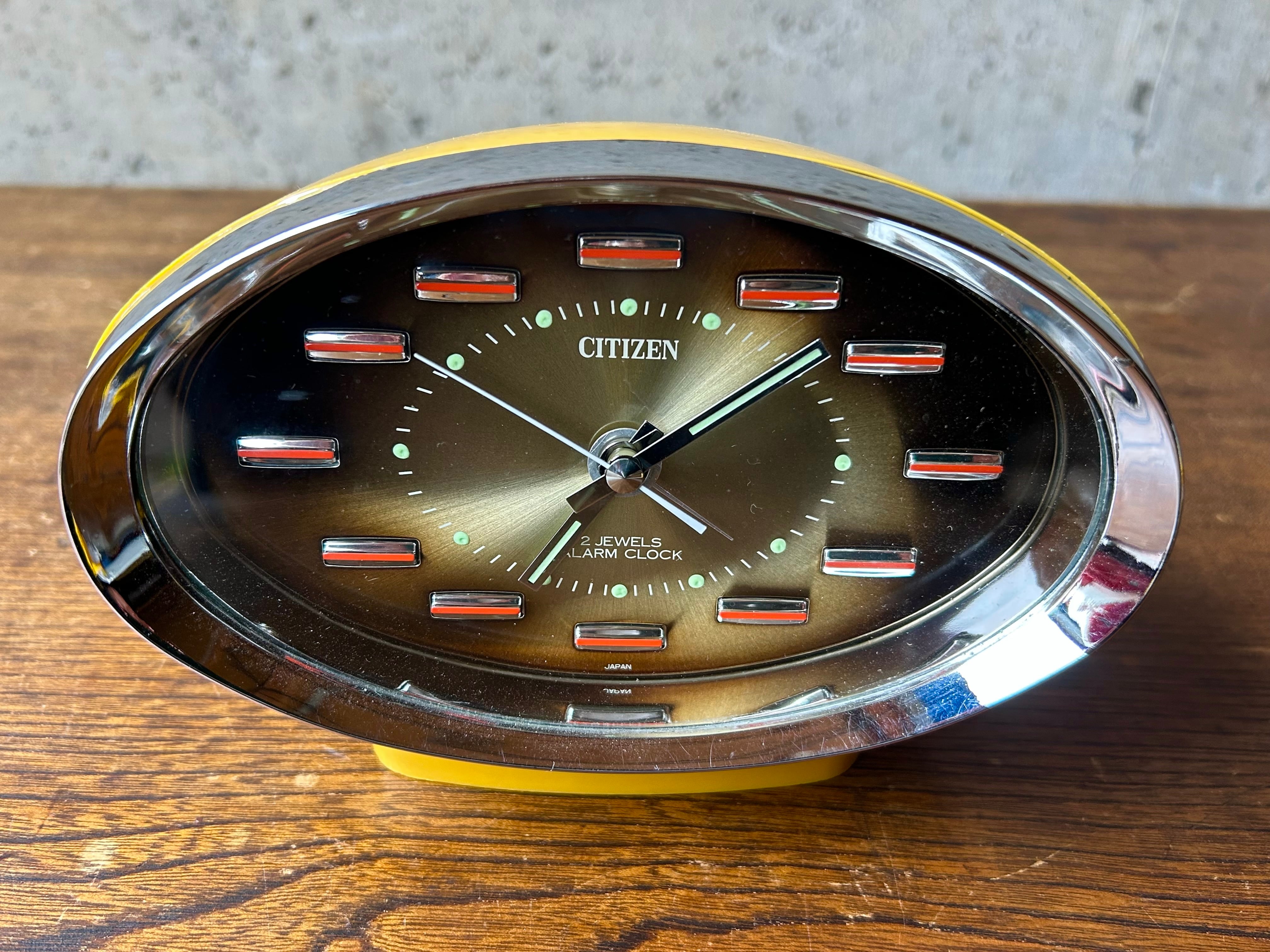 昭和レトロ CITIZEN シチズン 目覚まし 置き時計 スペースエイジ