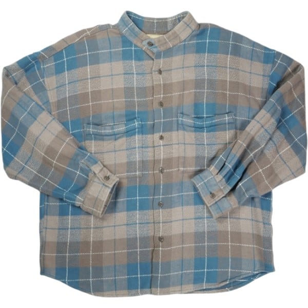 Size【S】 TENDERLOIN テンダーロイン STAND FLANNEL CHECK SHT BLUE