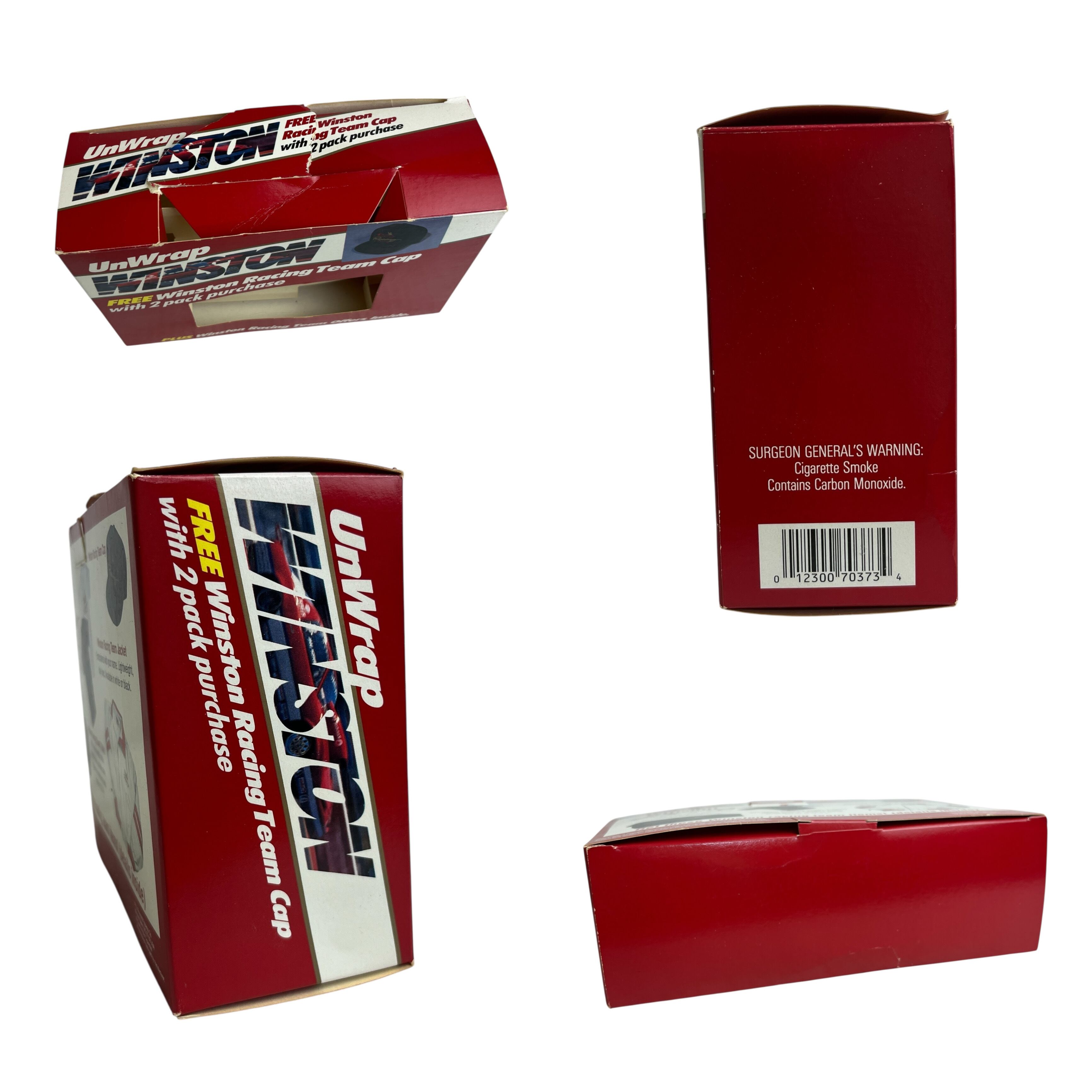 キャップ/帽子】w/Box Deadstock 90s Winston Racing(ウィンストン