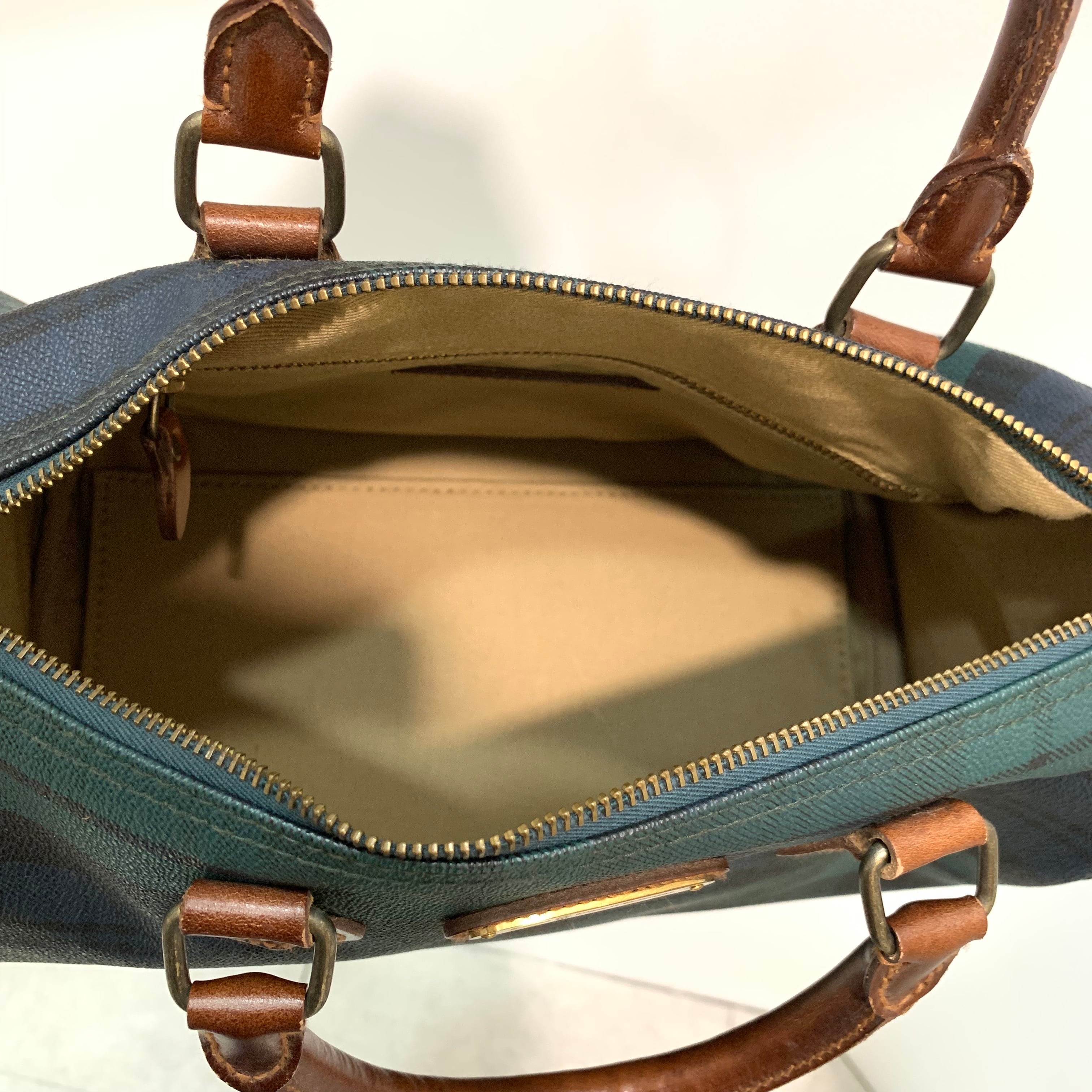 Ralph Lauren/bag/check/green/ラルフローレン/ボストンバッグ