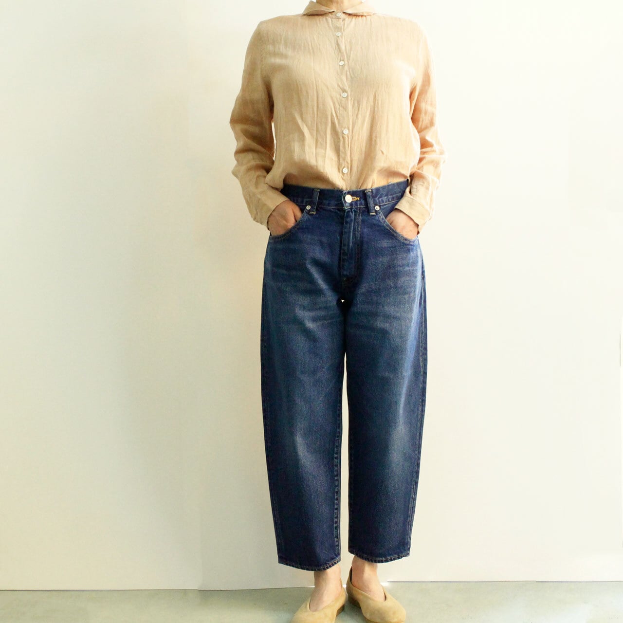 sasanqua by trees サザンカバイツリー ルーズテーパードデニム 3YEAR