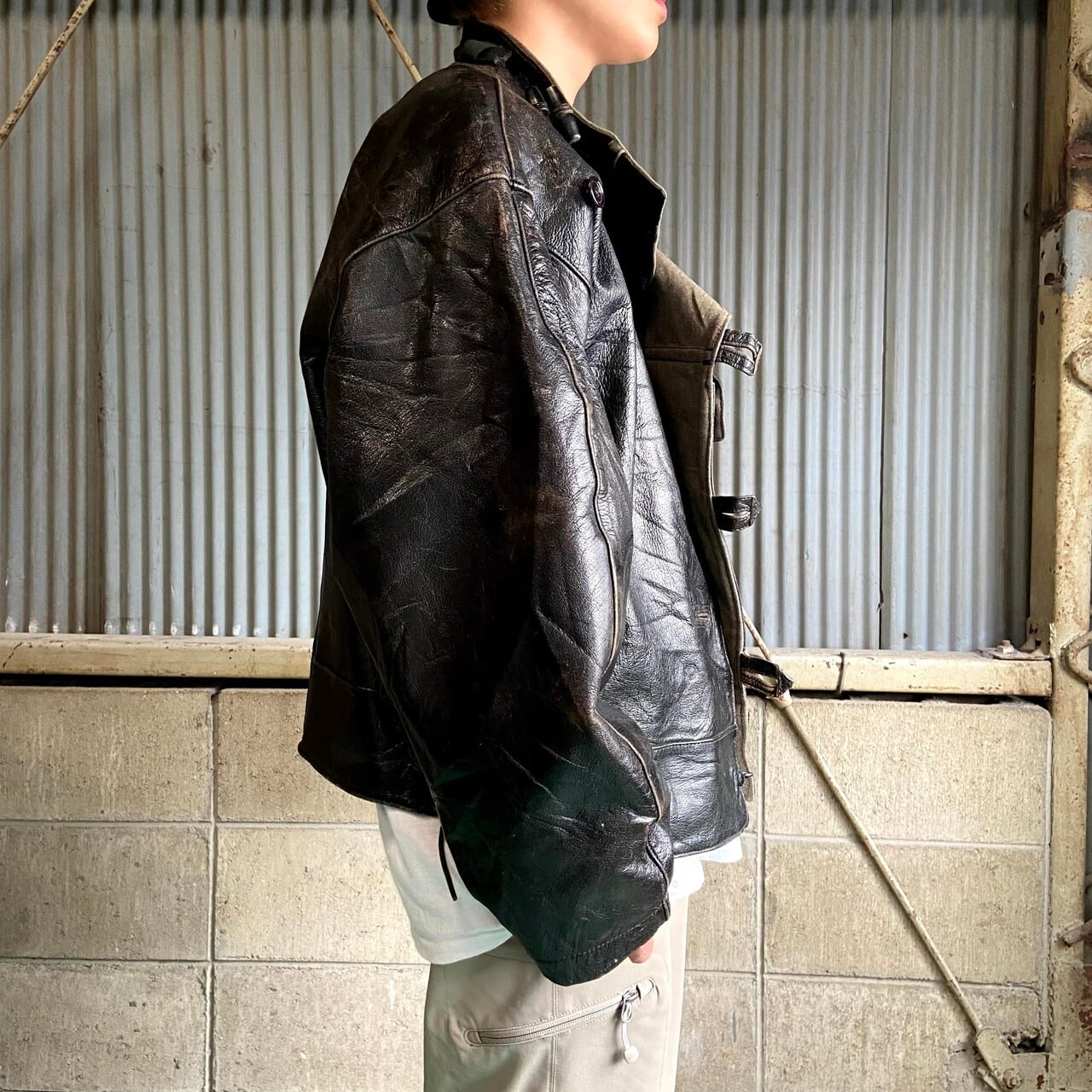 40〜50年代 スウェーデン軍 Mats Larson レザーモーターサイクル