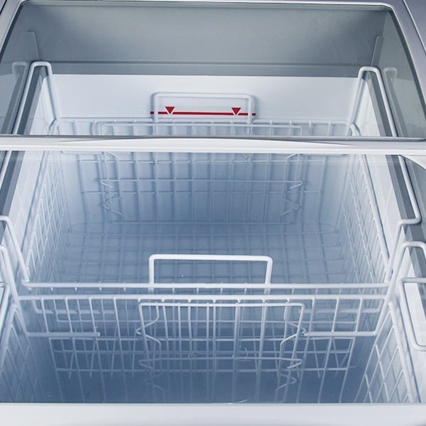 フラット扉・373L・LED照明付き冷凍ショーケース・JCMCS-373FL | 有限