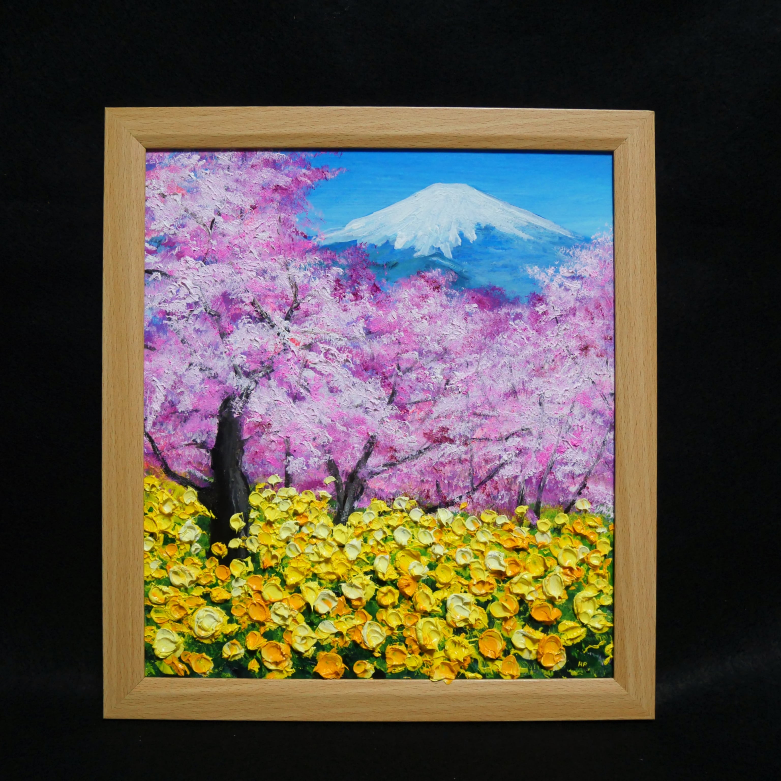 油絵 油彩 油彩画 絵 絵画 【松田の桜祭り】 | HIROSHI1990