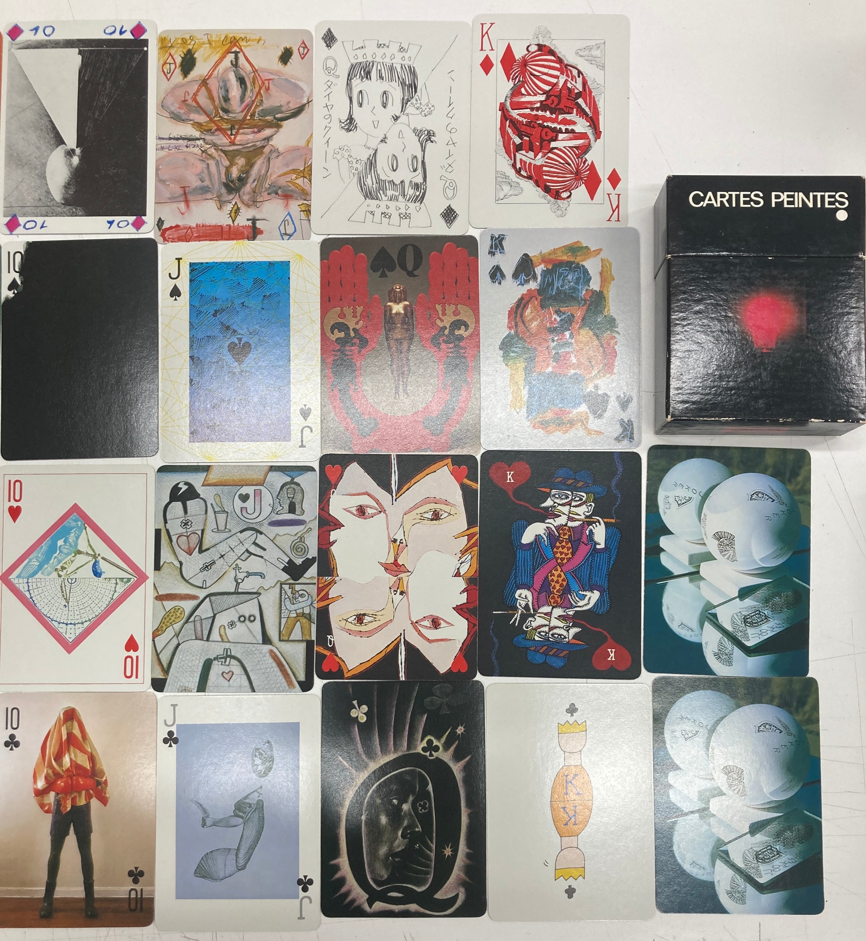 トランプ2セット 赤瀬川原平 田名網敬一 谷川晃一 中村宏 野中ユリ 元