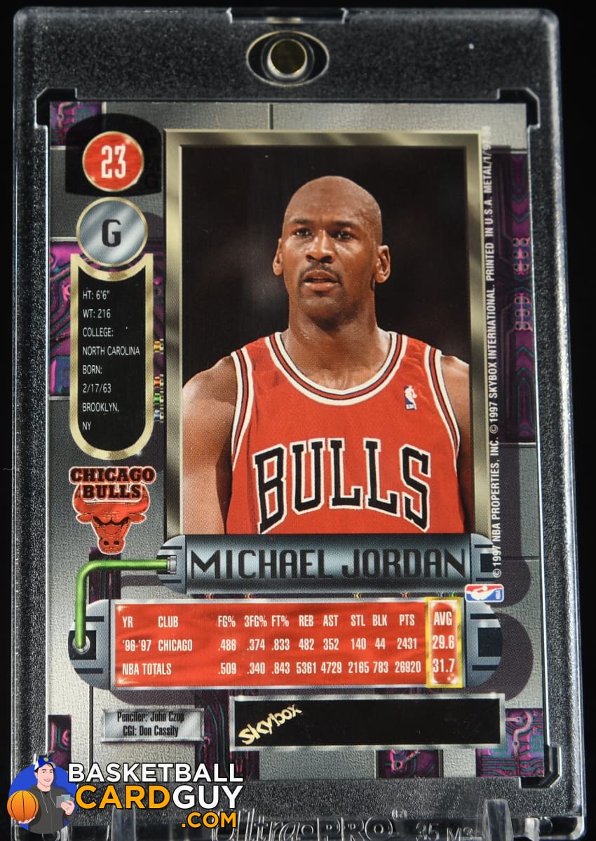 Michael Jordan 1997-98 Metal Universe #23 – Basketball Card Guy