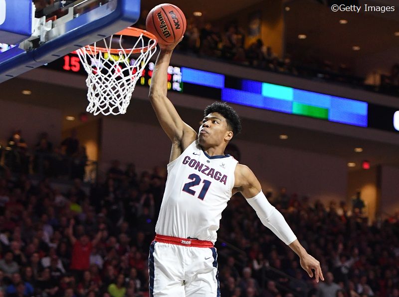 ゴンザガ大がセントメリーズ大に敗戦、WCC優勝ならず…八村塁は9得点