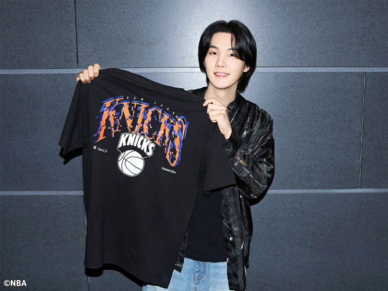 NBAとBTS SUGAがコラボレーション…レイカーズ、ニックスら6球団の特製