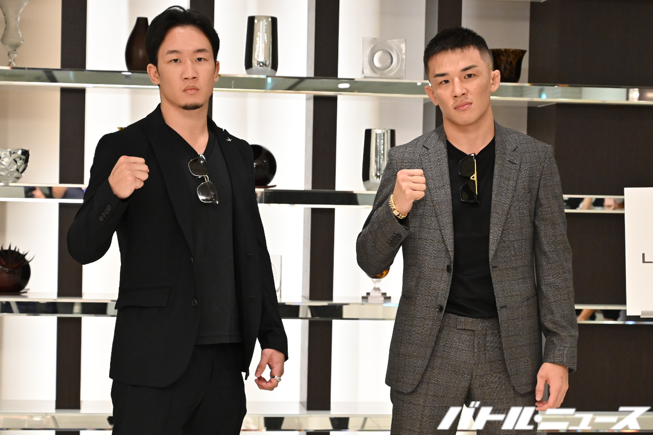 会見】朝倉未来と萩原京平が10・2スタジオマッチ『RIZIN LANDMARK』で