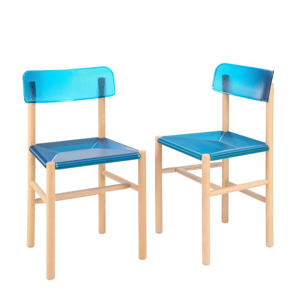 Shop Jasper Morrison 'Trattoria' Chairs for Magis – Sky Blue (6x
