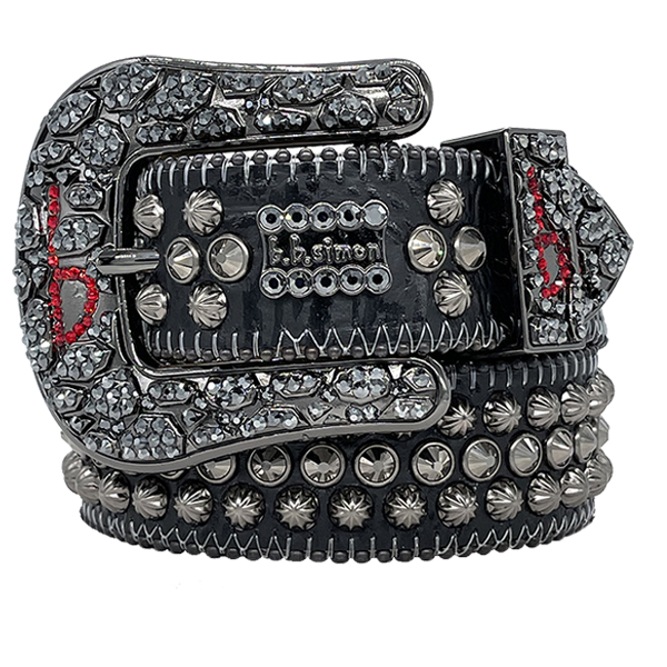 BBSIMON BELTS WITH ITALIAN LEATHER AND SWAROVSKI CRYSTAL MADE IN USA