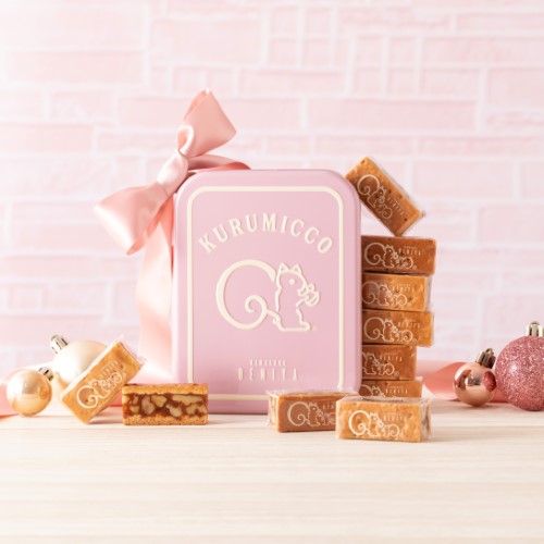 クルミッ子 10個入（缶）スイートピンク｜株式会社 鎌倉紅谷