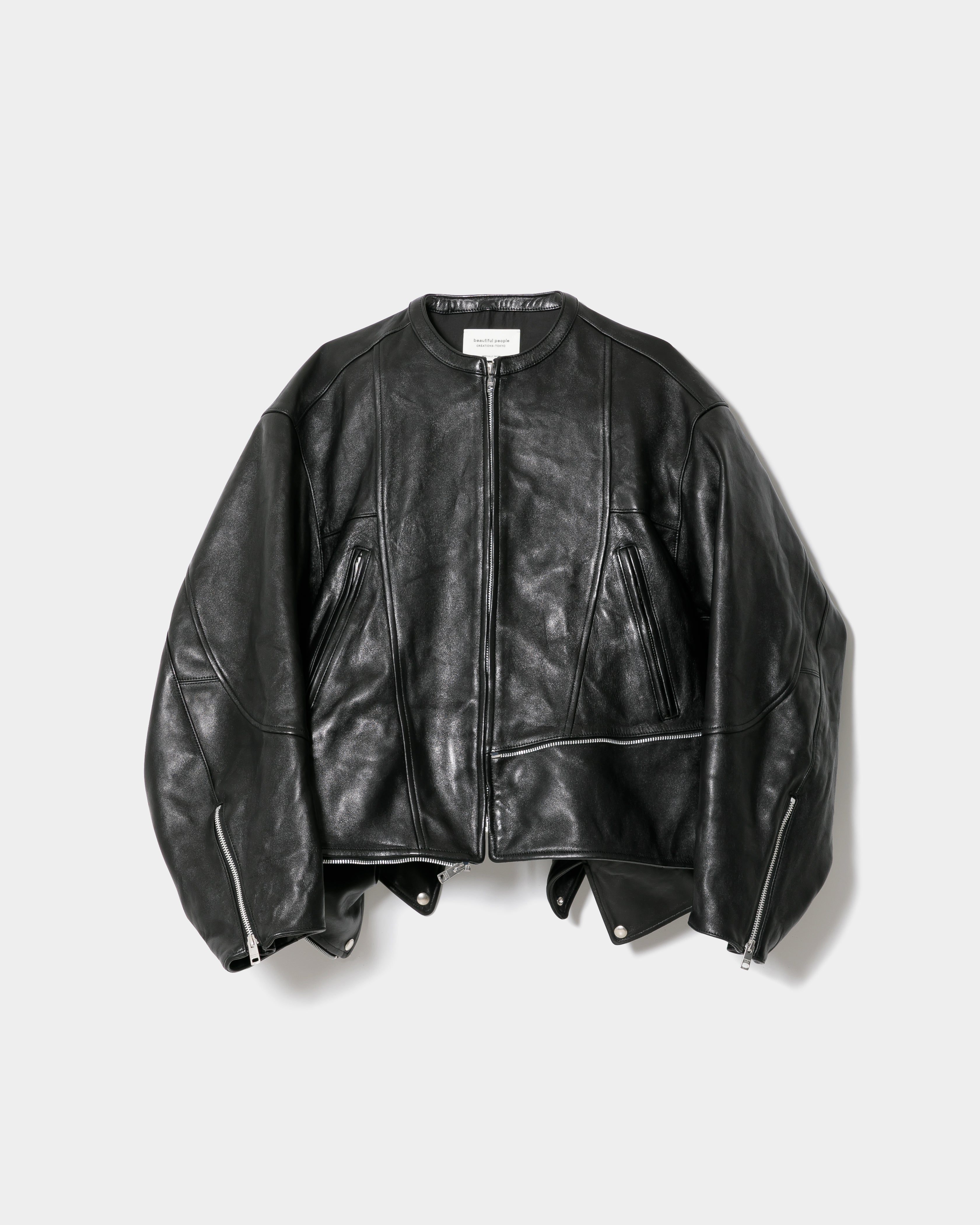 double-end vintage leather racing jacket – beautiful people online