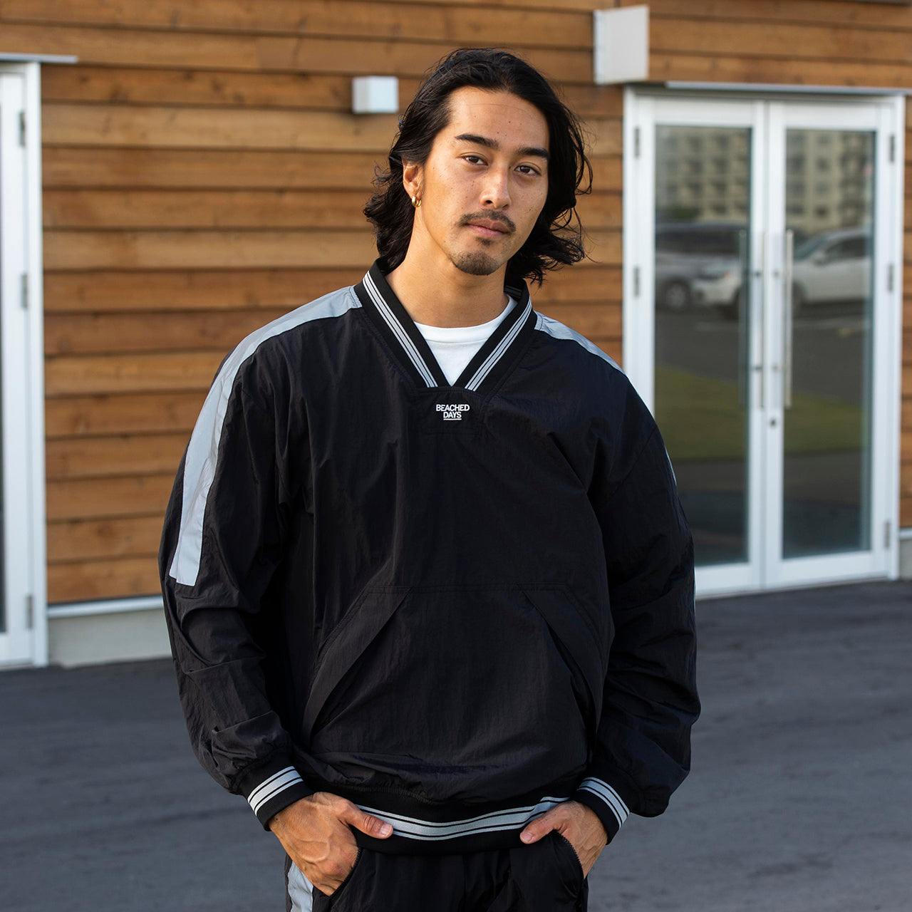 リフレクター Vネック プルオーバー ビーチドデイズ 公式 BEACHED DAYS