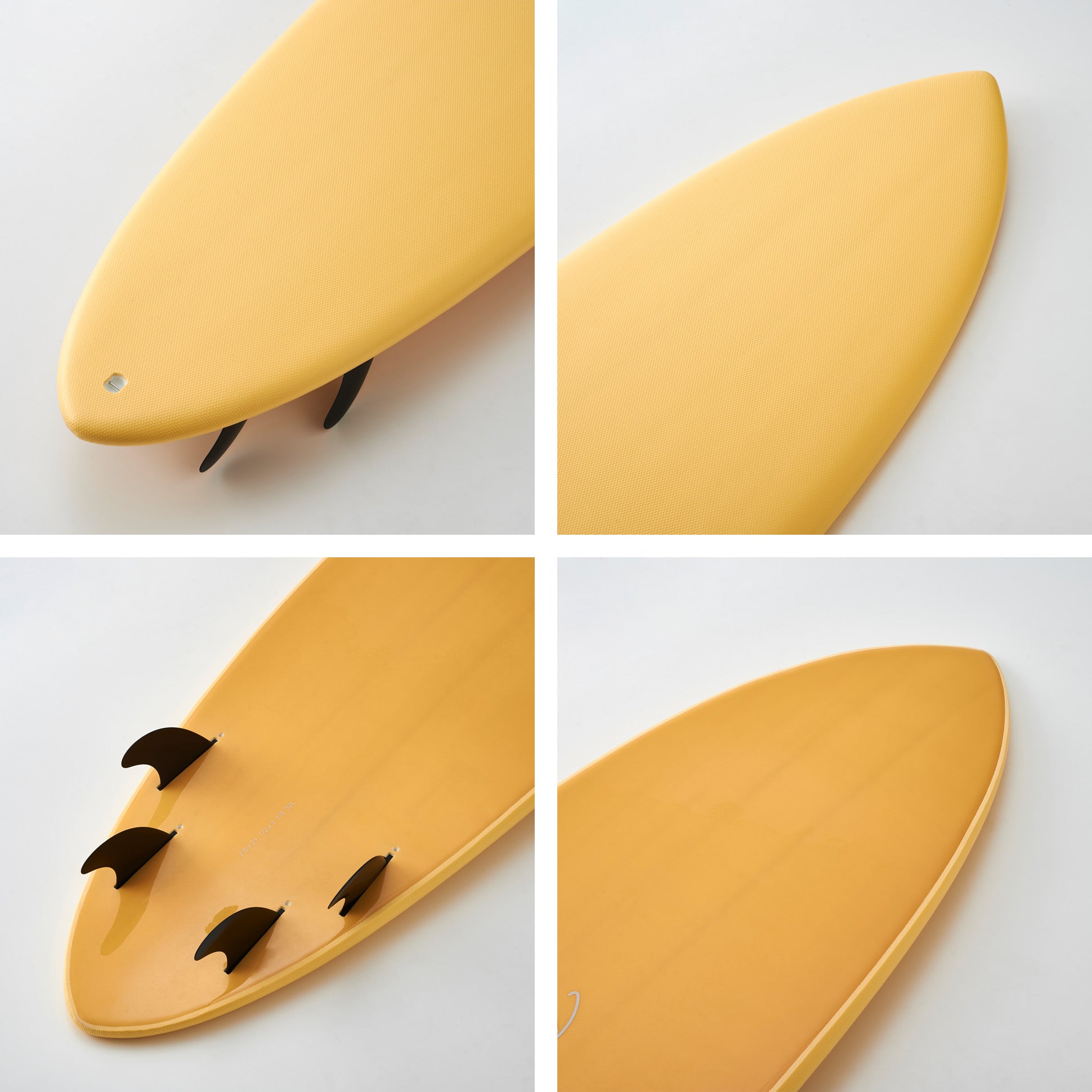 公式】Standard ソフトボード 7'6” クアッド ミッドレングス ワックス