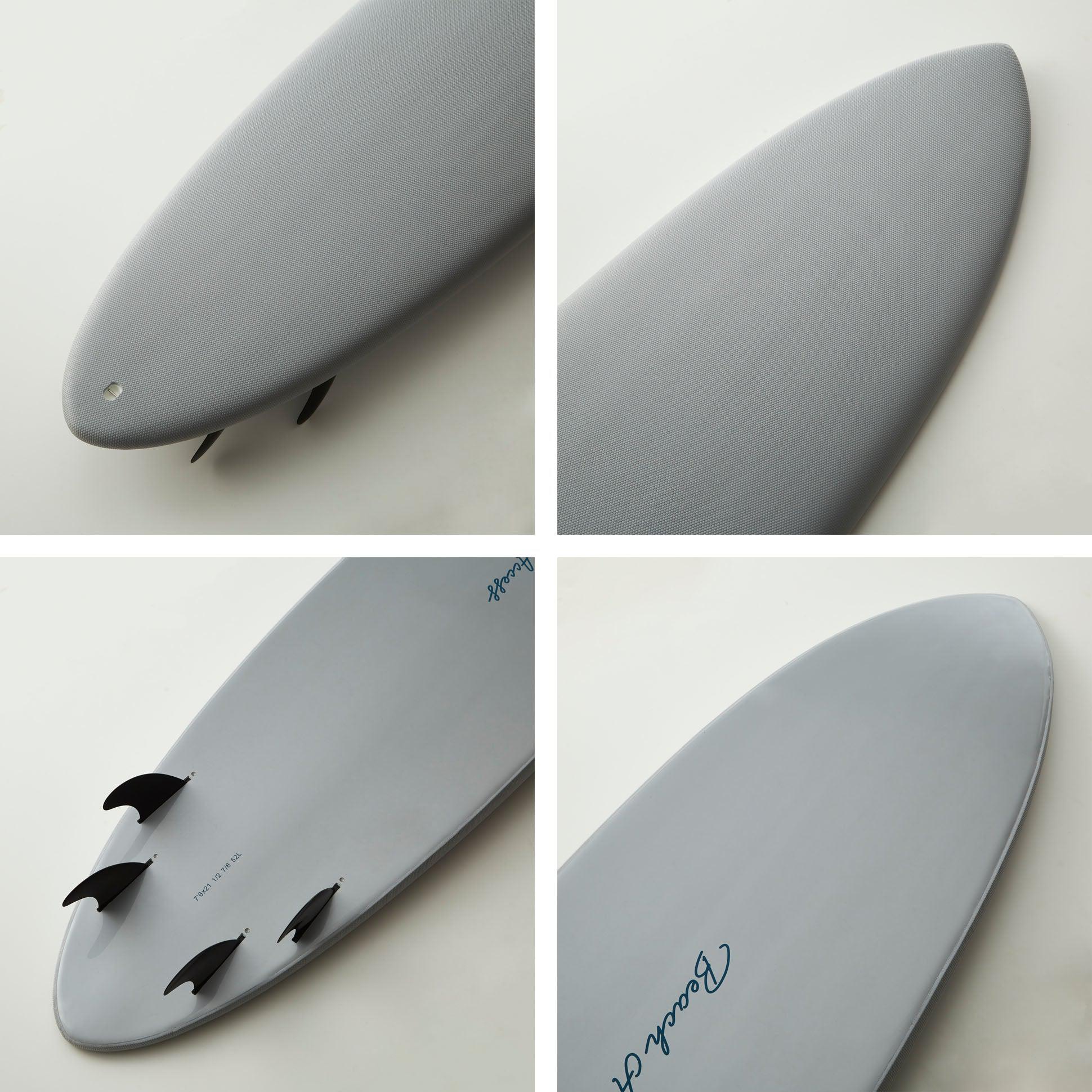 公式】Standard ソフトボード 7'6” クアッド ミッドレングス ワックス