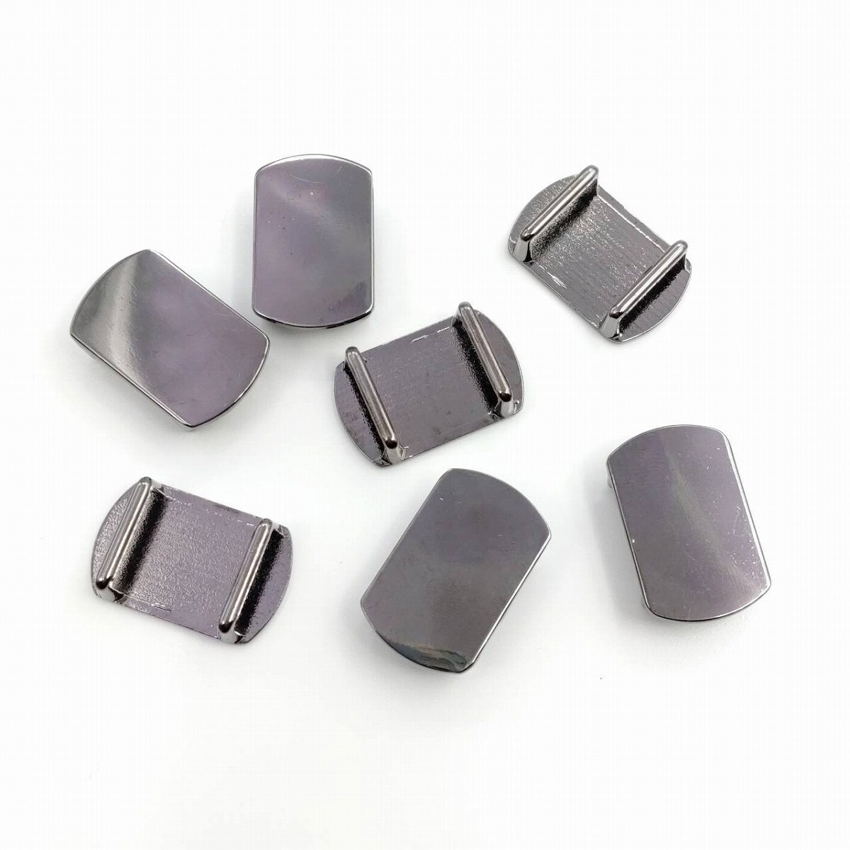 帯留め金具 オーバル ブラック 5個 26mm 黒色 帯留め 帯飾り 貼り付け