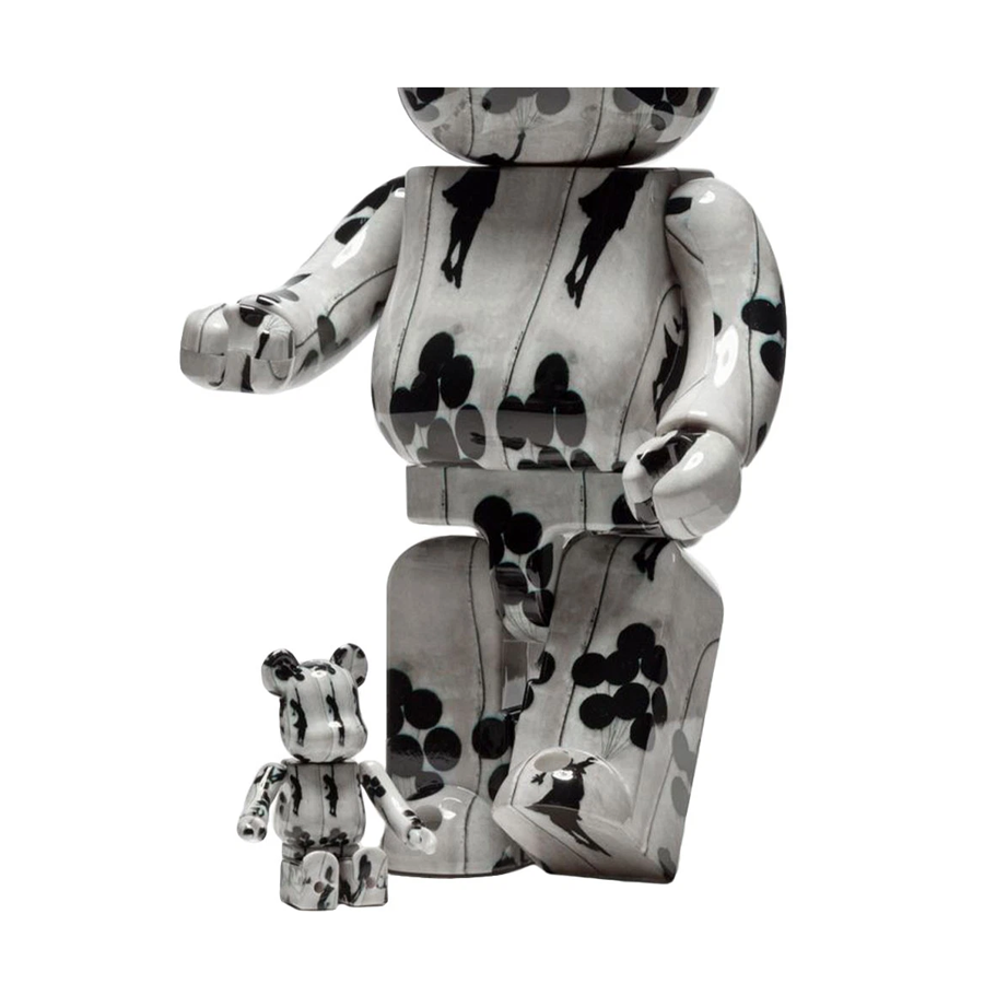 Bearbrick Flying Balloons Girl Banksy 100% & 400% - Bearbrick