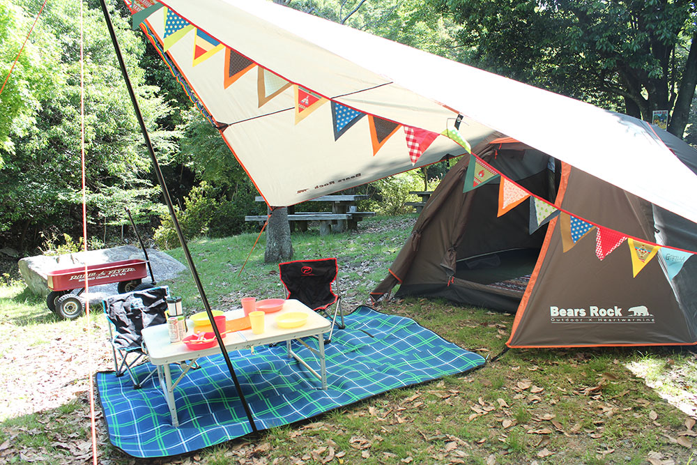 ハヤブサテント 4～5人用 タープセット TMSQT-501 - Bears Rock:寝袋