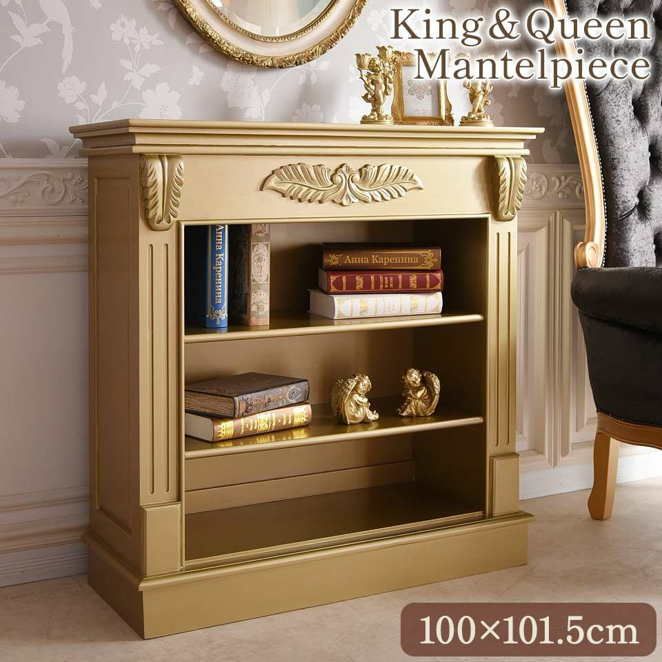 King＆Queen ロココ ゴールド 王宮のマントルピース 幅100cm | ロココ