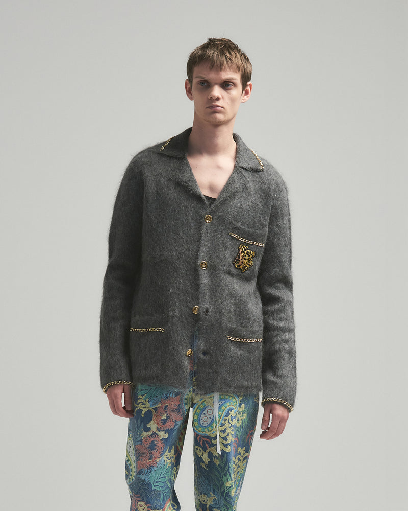 C-open collar – Charcoal｜BED j.w. FORD Official Website