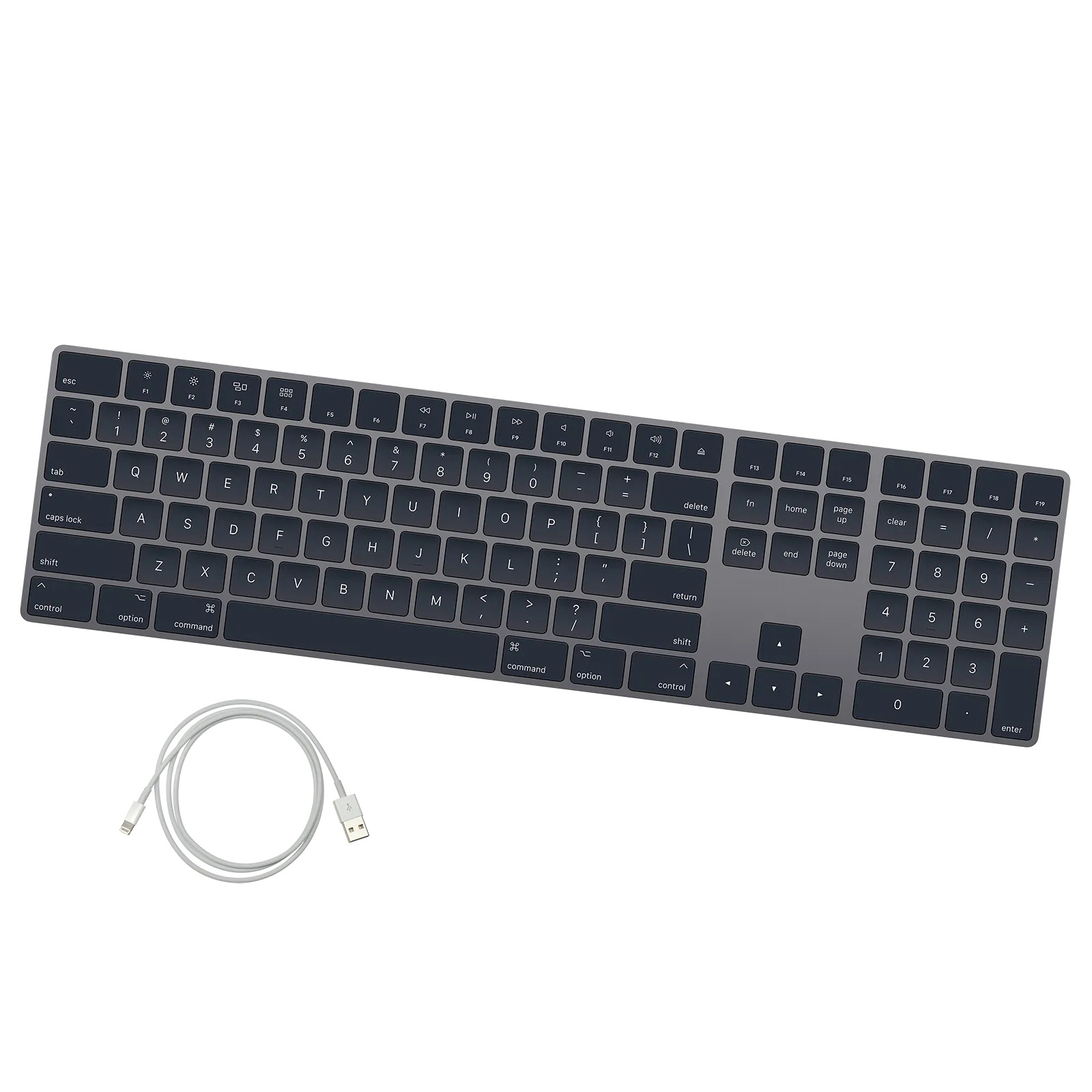 Apple Magic Keyboard with Numeric Keypad, Space Gray - MRMH2LL/A
