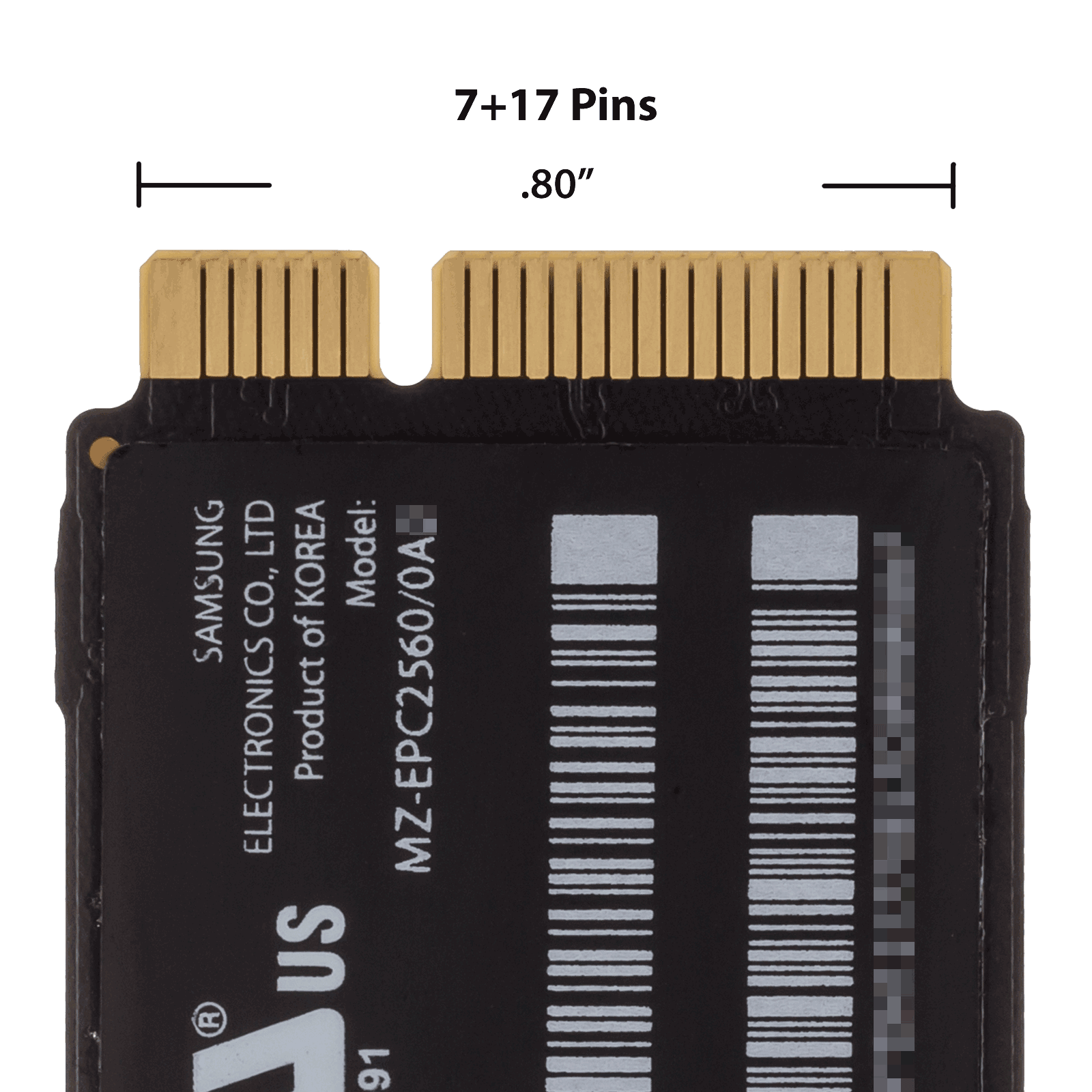 661-6620) 256GB Apple SSD - MacBook Air (Mid 2012)