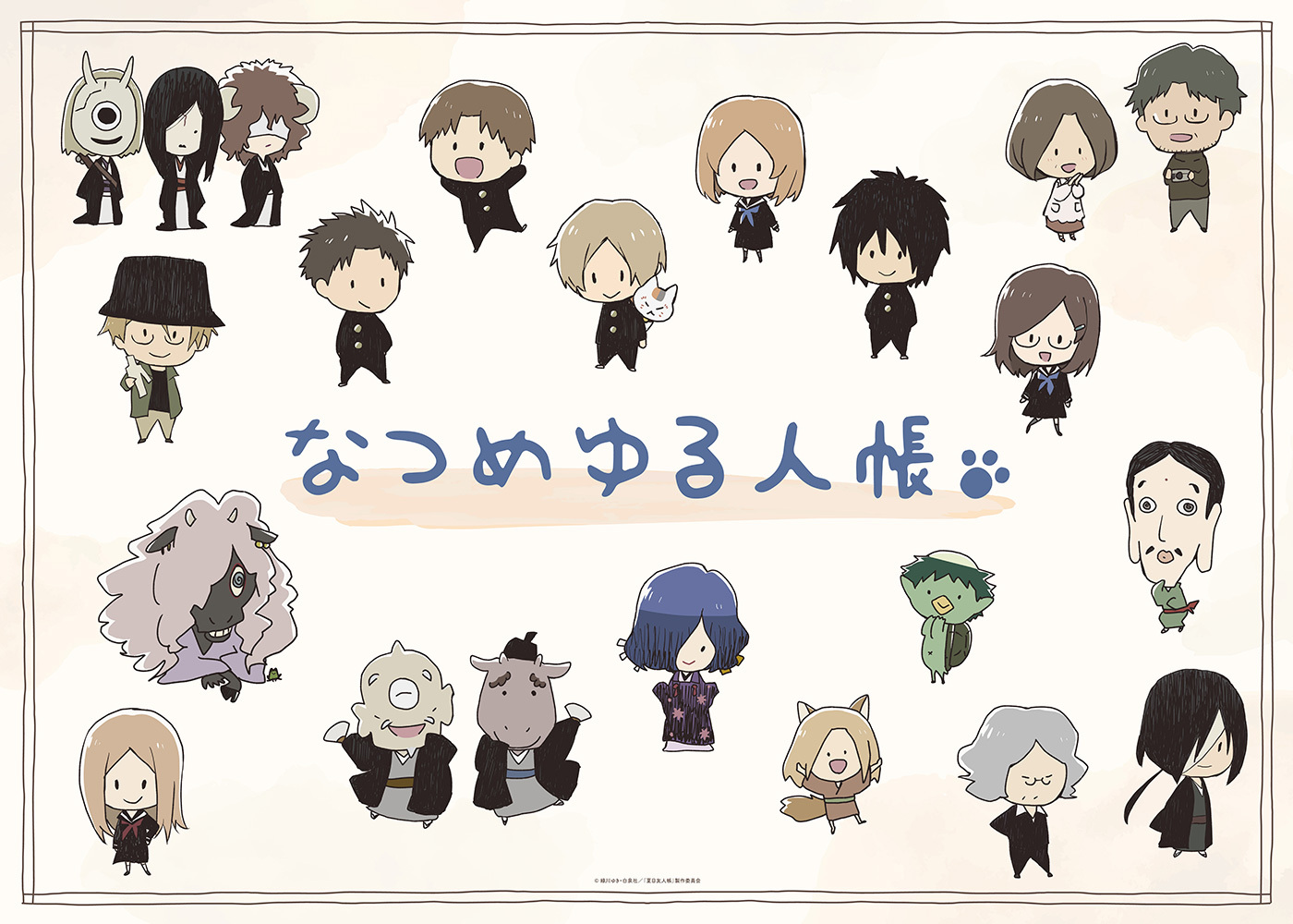 壁掛けアクリルクロック(なつめゆる人帳)/未開封 夏目友人帳