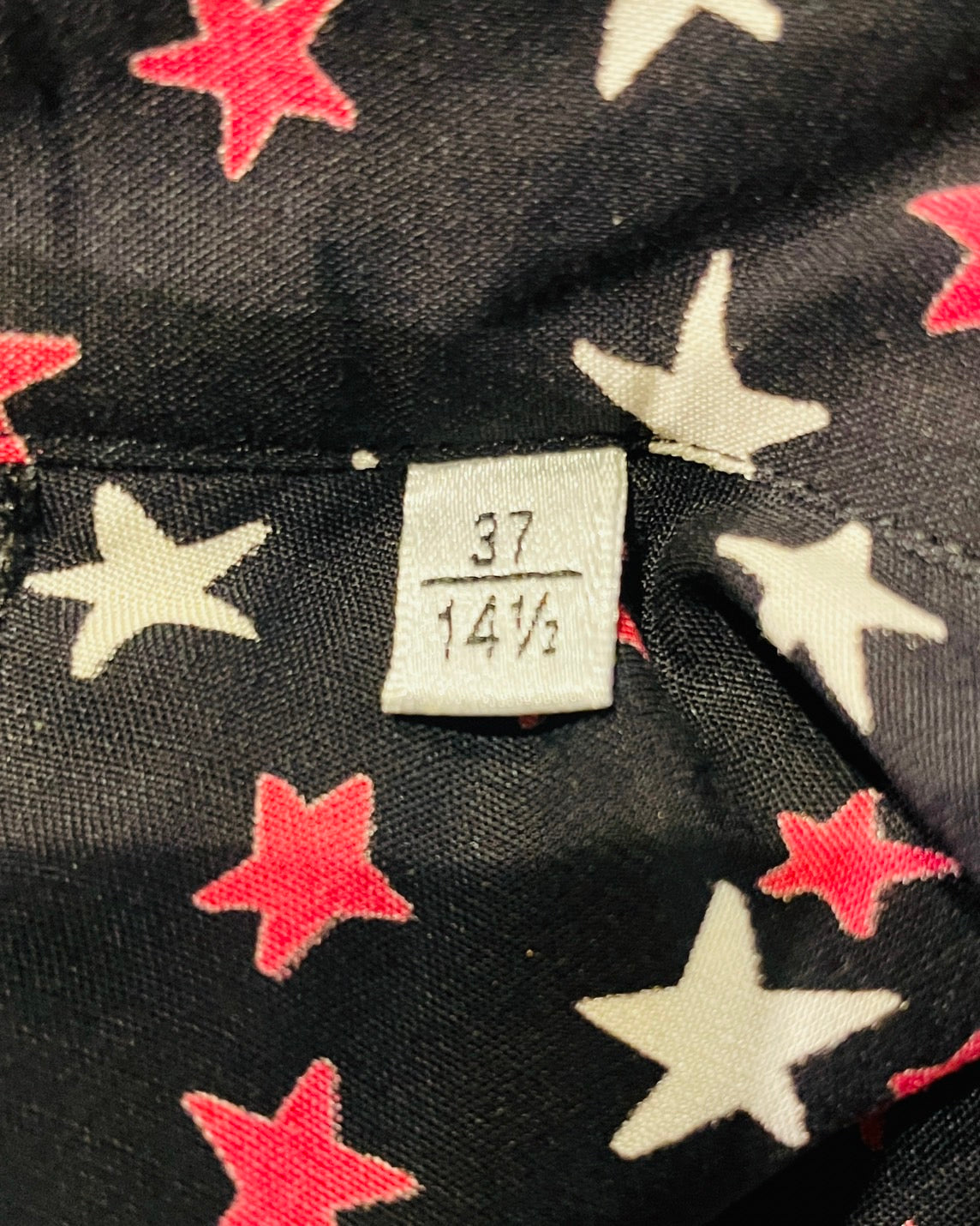 サンローラン シャツ 星柄 長袖 黒