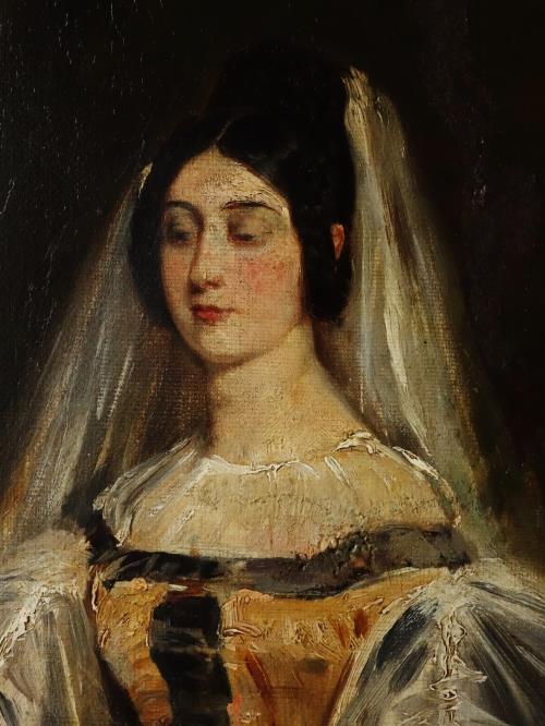 フランスアンティーク亭ベルエポック 貴婦人の肖像 絵画の通販