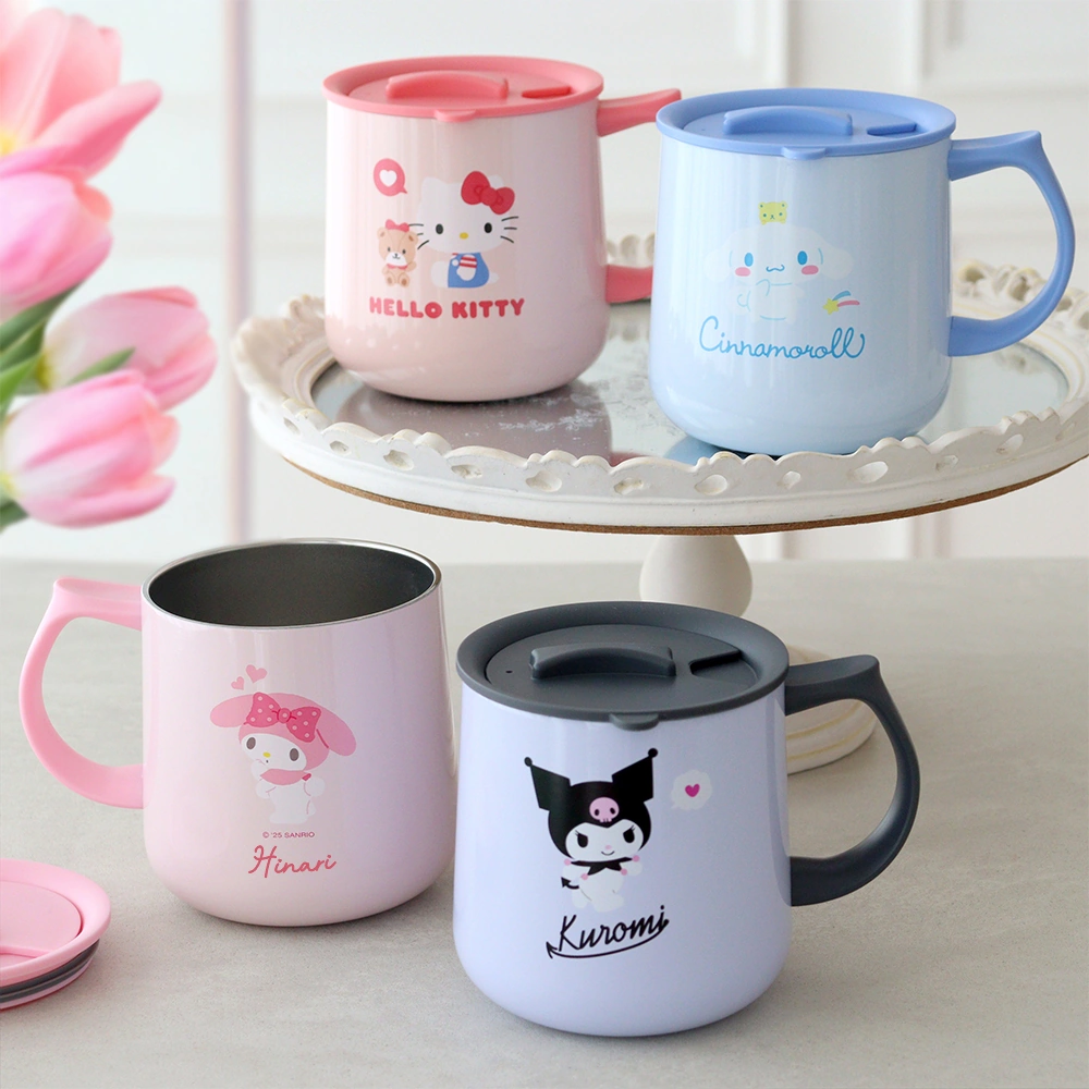 名入れ】サンリオ ステンレスマグカップ蓋付き｜ベルビーWebshop本店