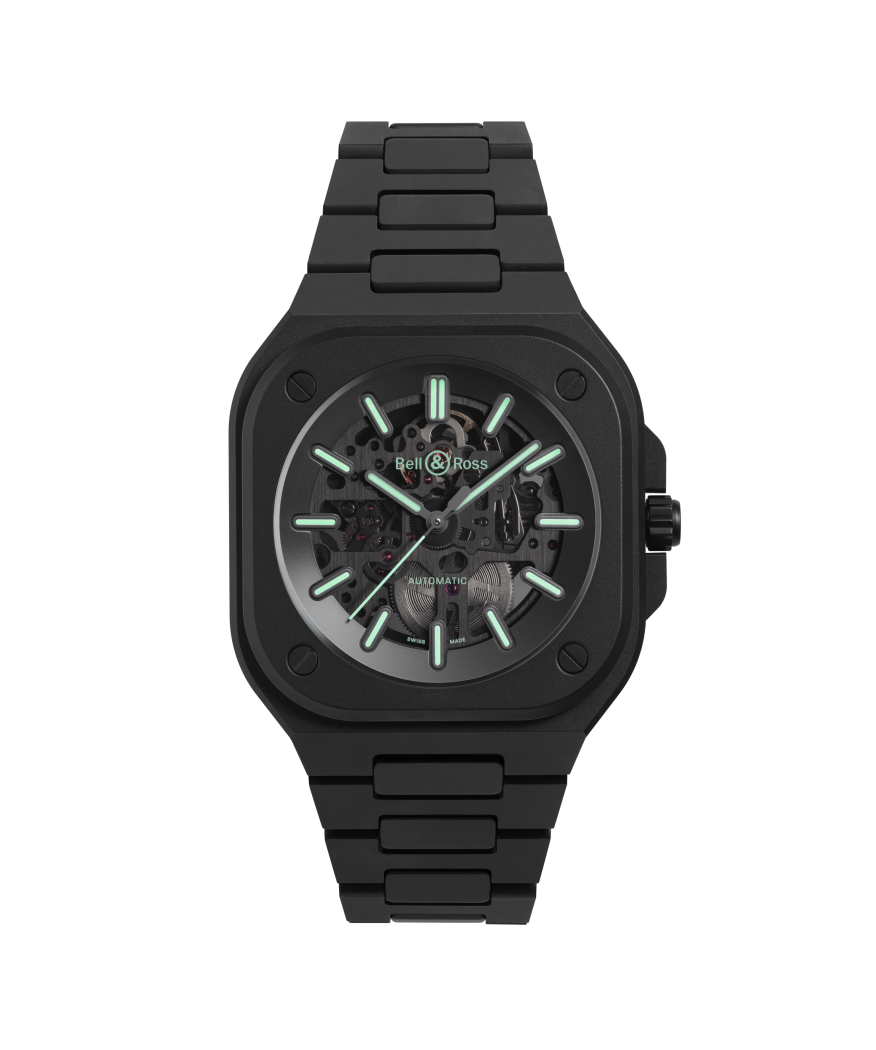 BR-05 Skeleton Black Lum Ceramic – Bell & Ross