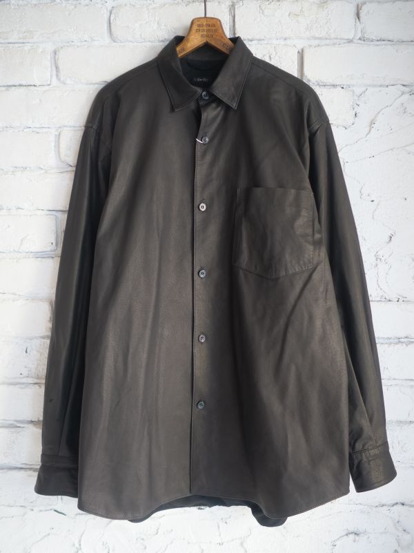 COMOLI レザーコモリシャツ (U03-01010)