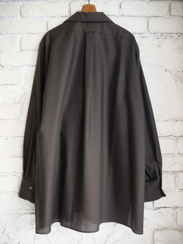 MAATEE&SONS H WOOL ONE PIECE COLLAR SHIRTS マーティーアンドサンズ