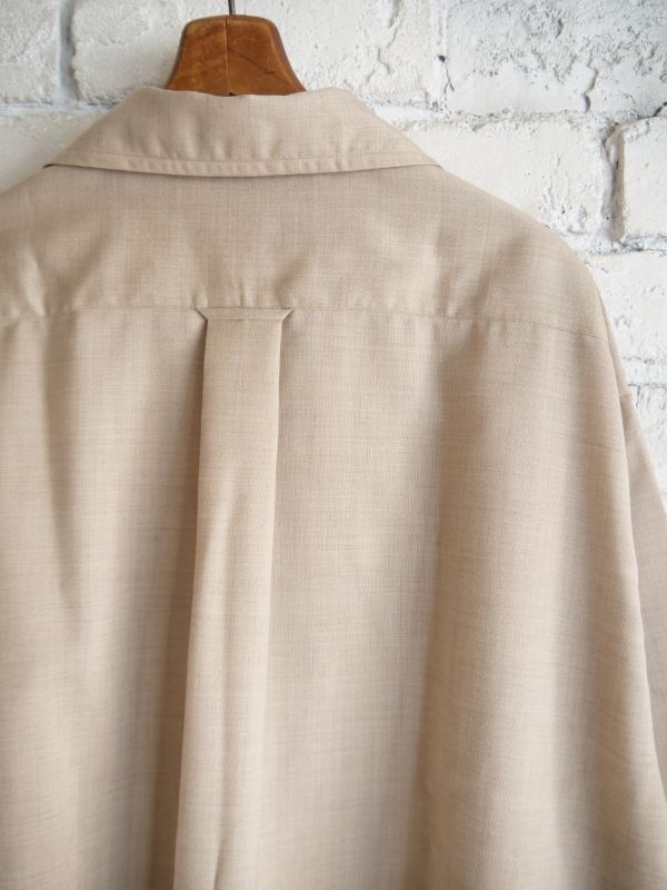 HERILL Cashmere Open collar shirt ヘリル カシミヤオープンカラー